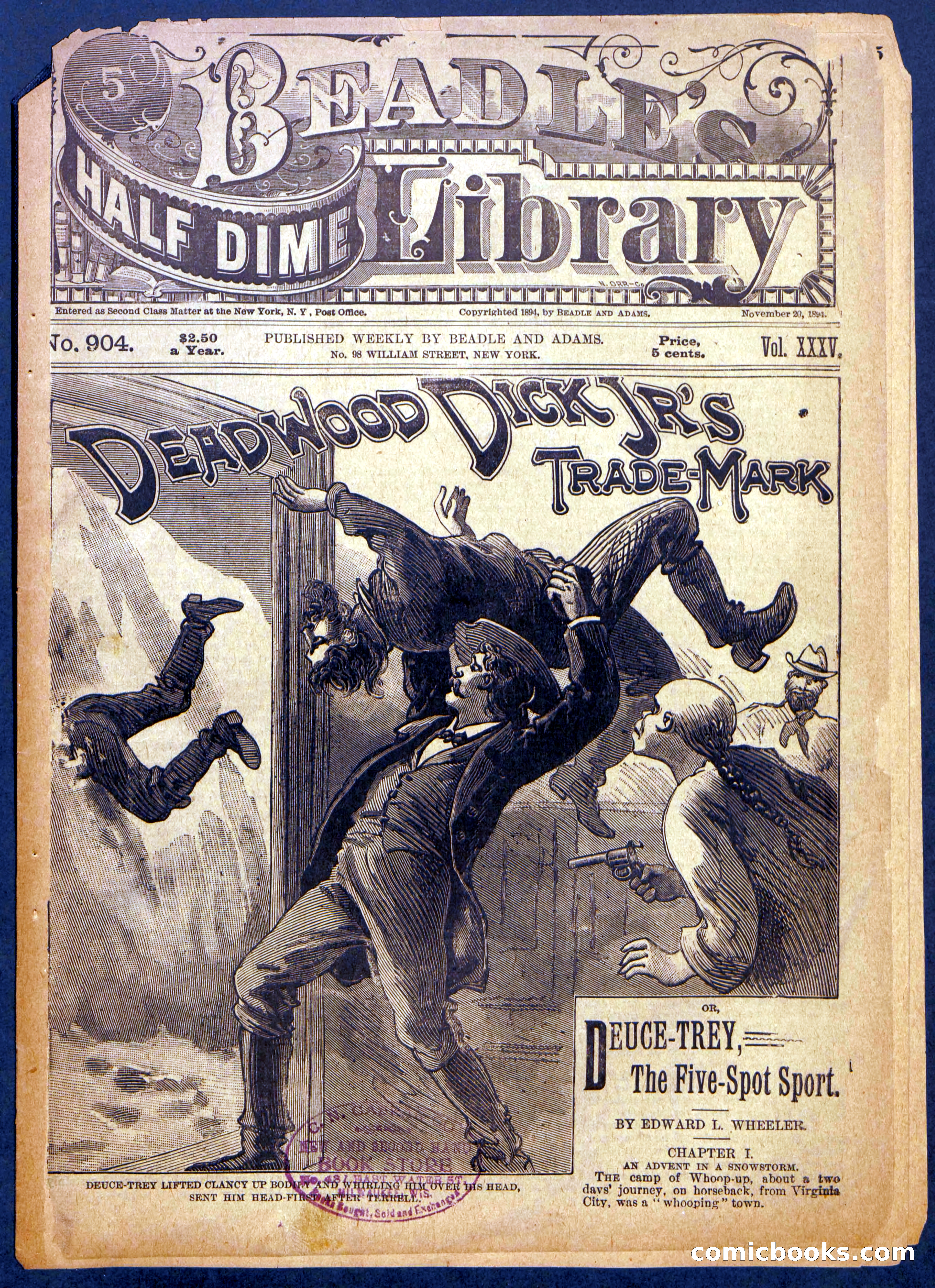 Beadle's Half Dime Library No. 904 — page 1 of 16