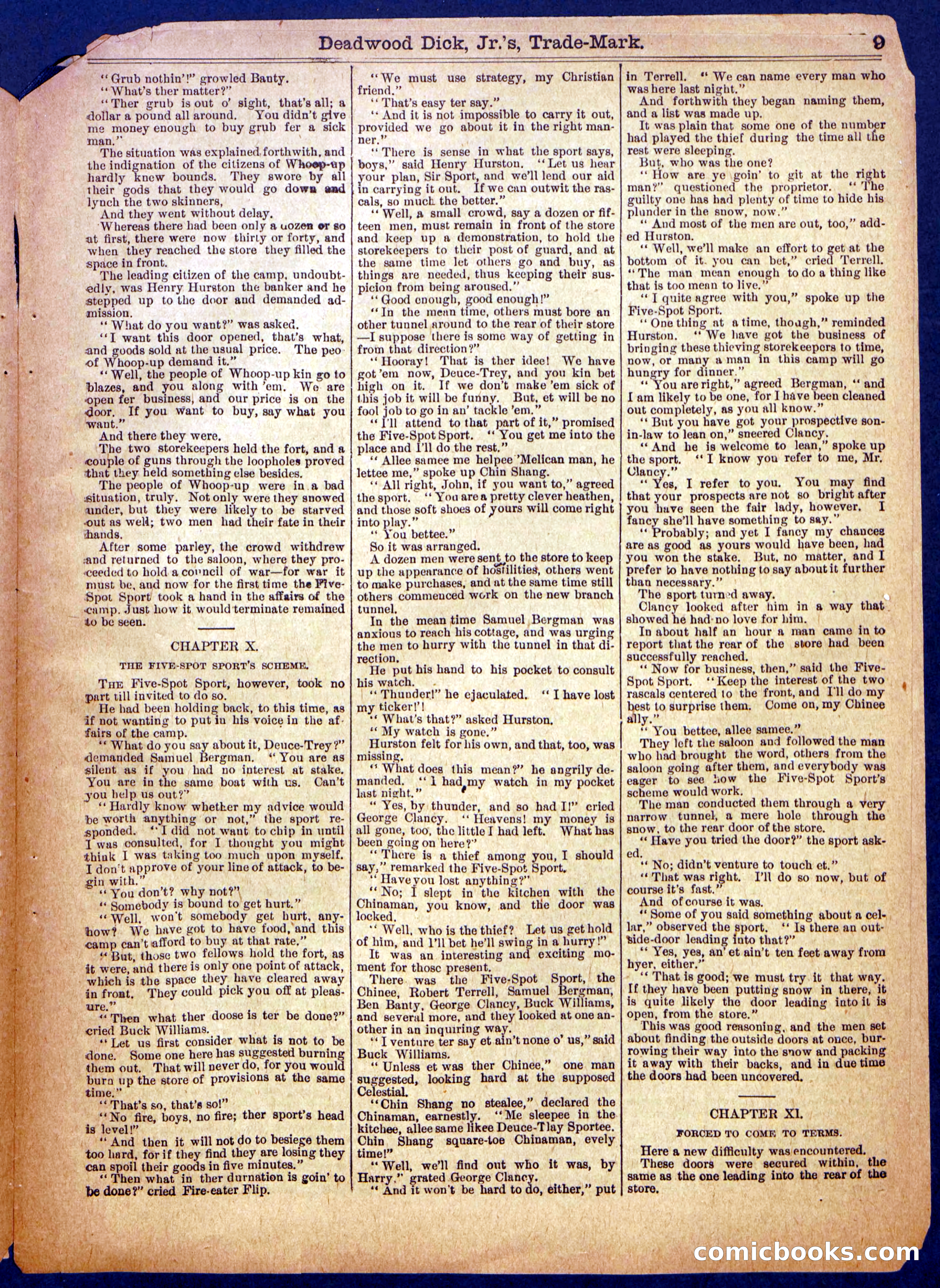 Beadle's Half Dime Library No. 904 — page 9 of 16