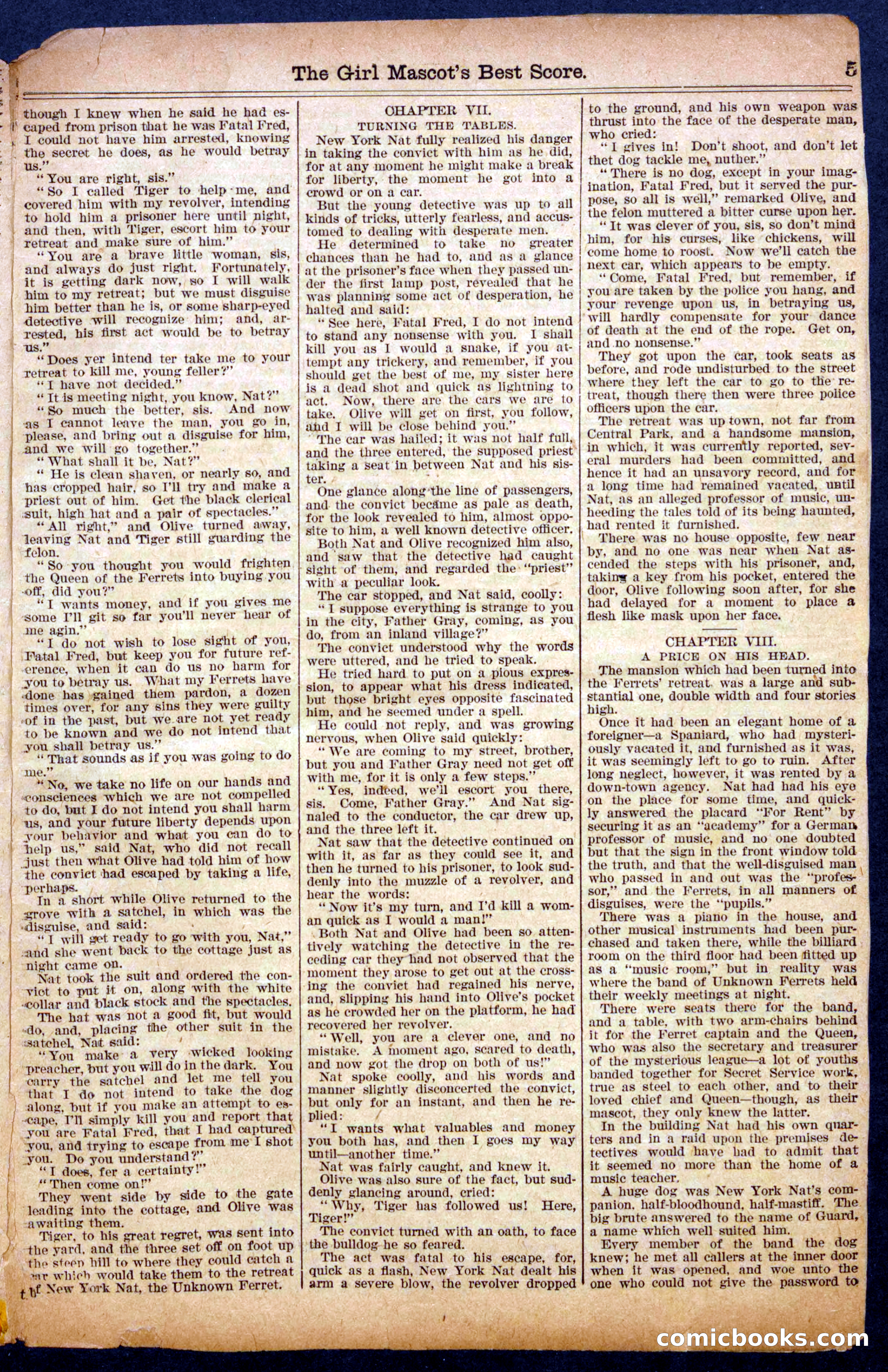Beadle's Half Dime Library, No. 926 — page 5 of 16