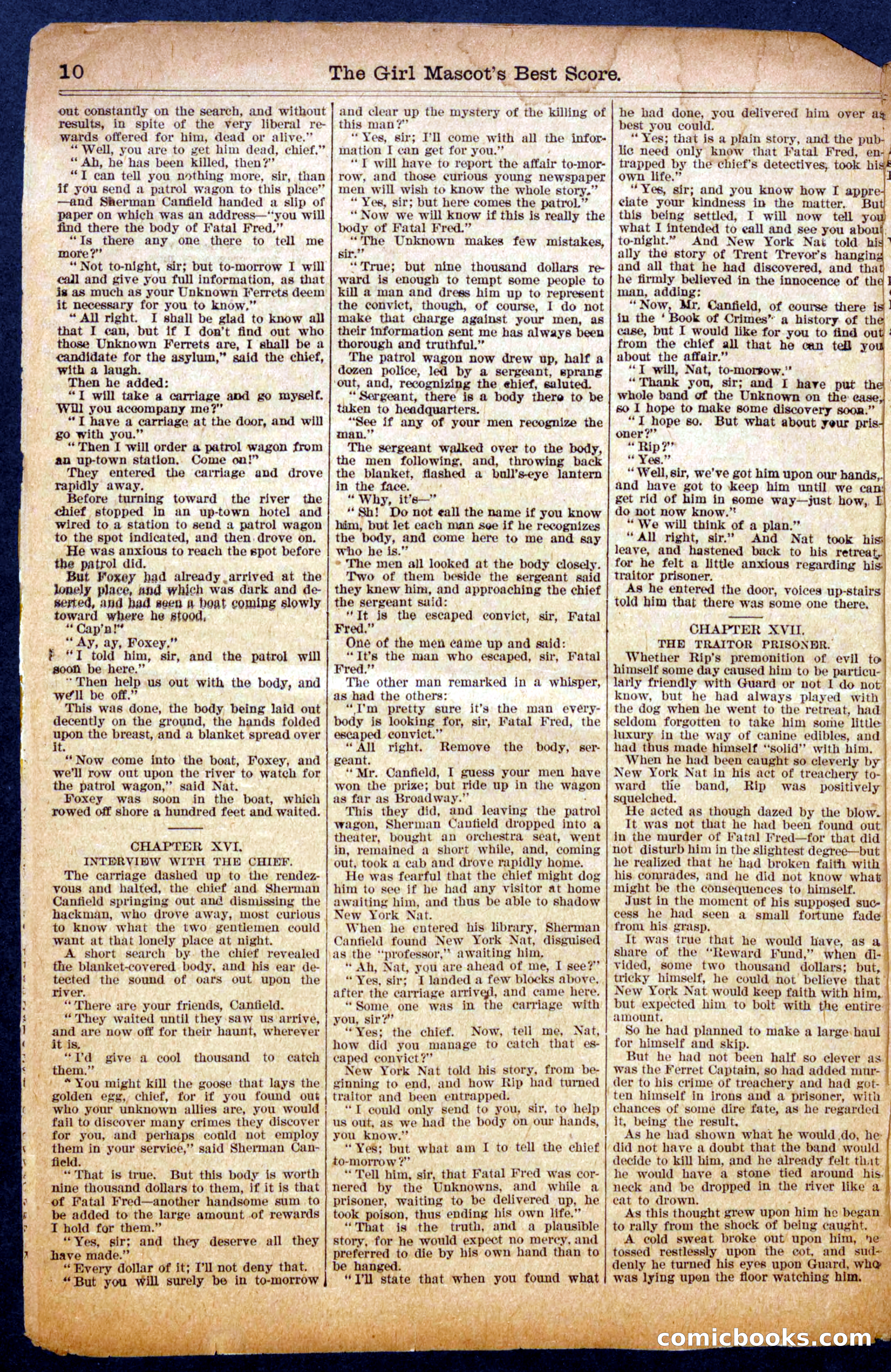 Beadle's Half Dime Library, No. 926 — page 10 of 16