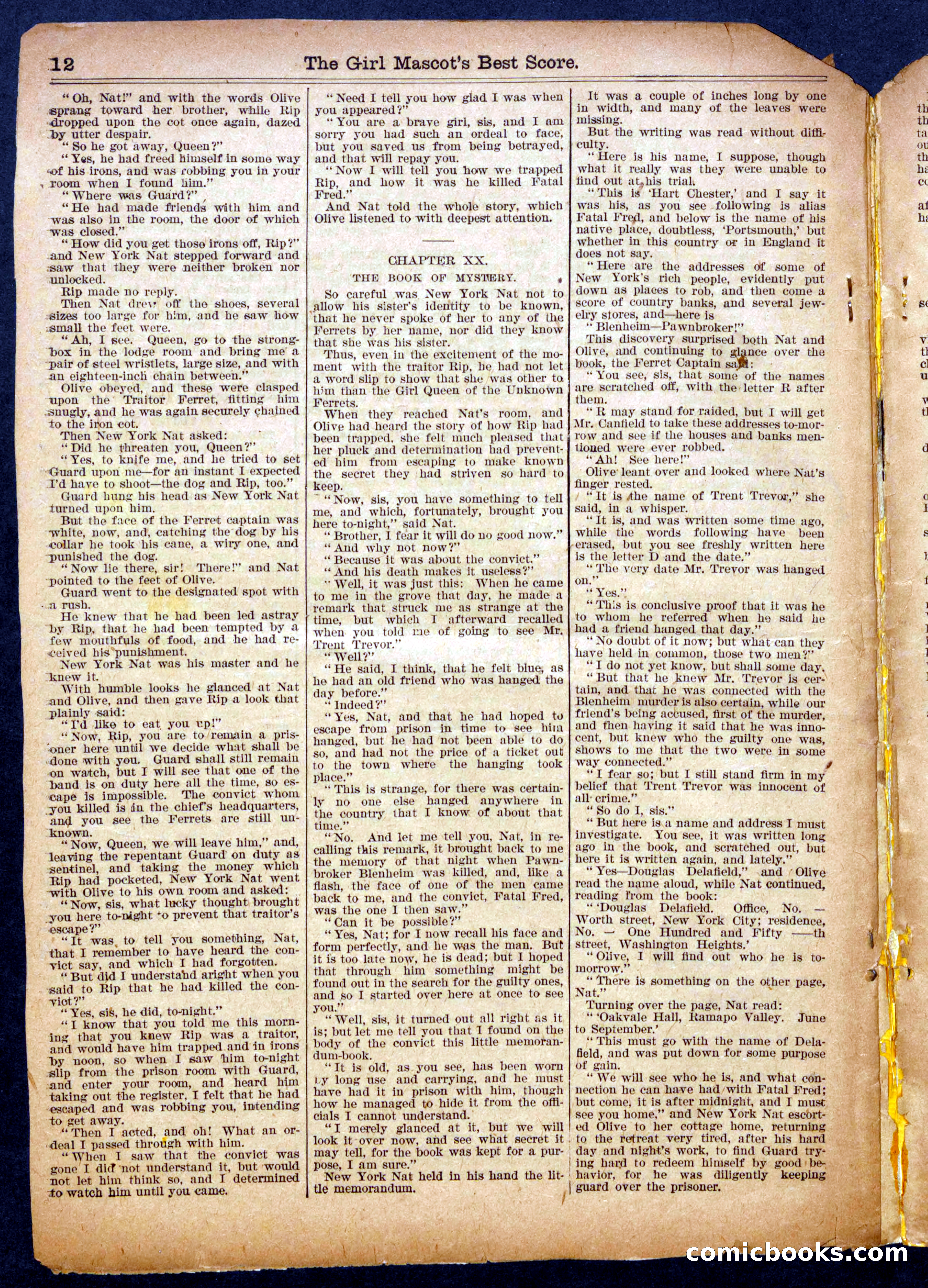 Beadle's Half Dime Library, No. 926 — page 12 of 16