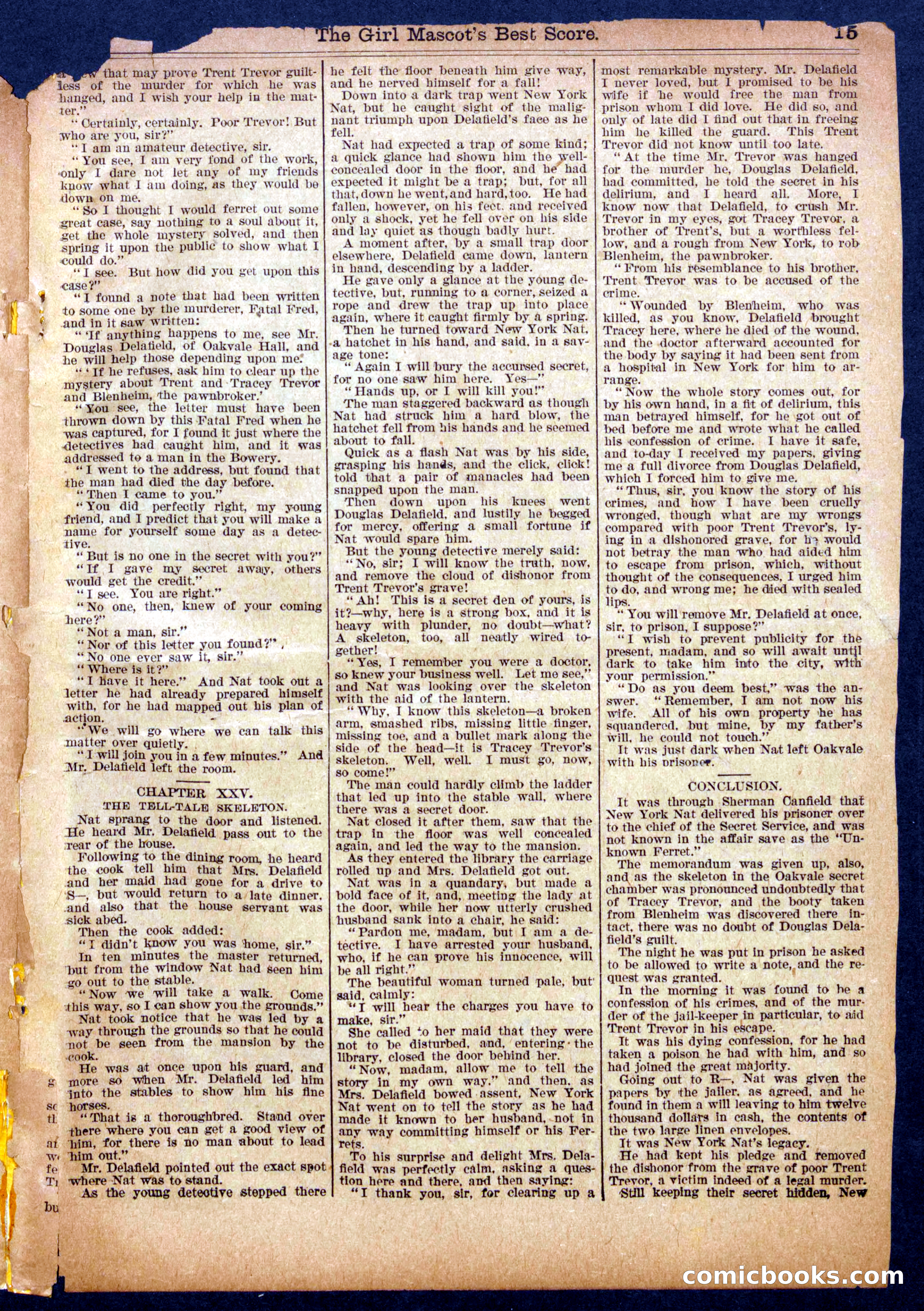 Beadle's Half Dime Library, No. 926 — page 15 of 16
