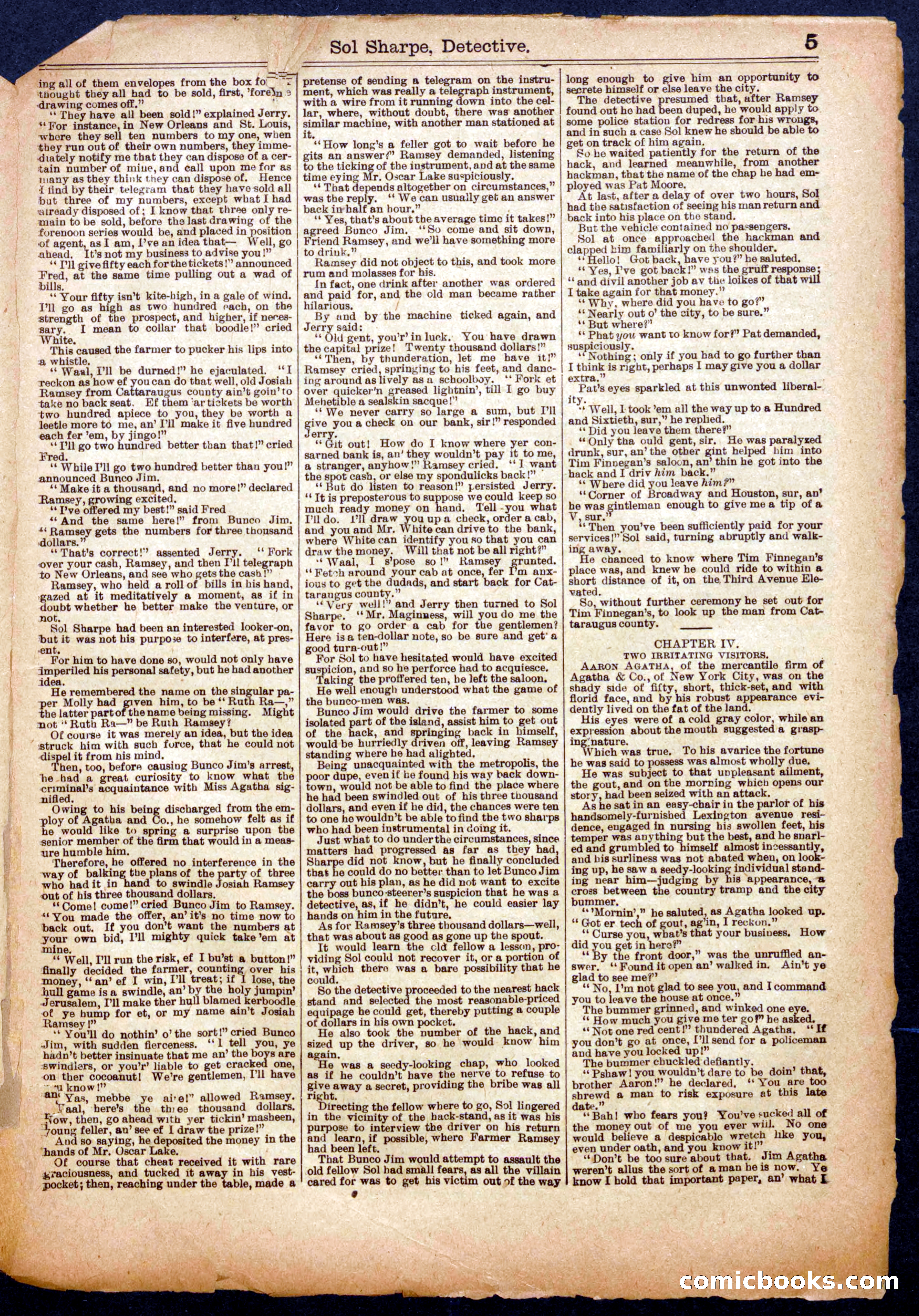 Beadle's Half Dime Library No. 943 — page 5 of 16