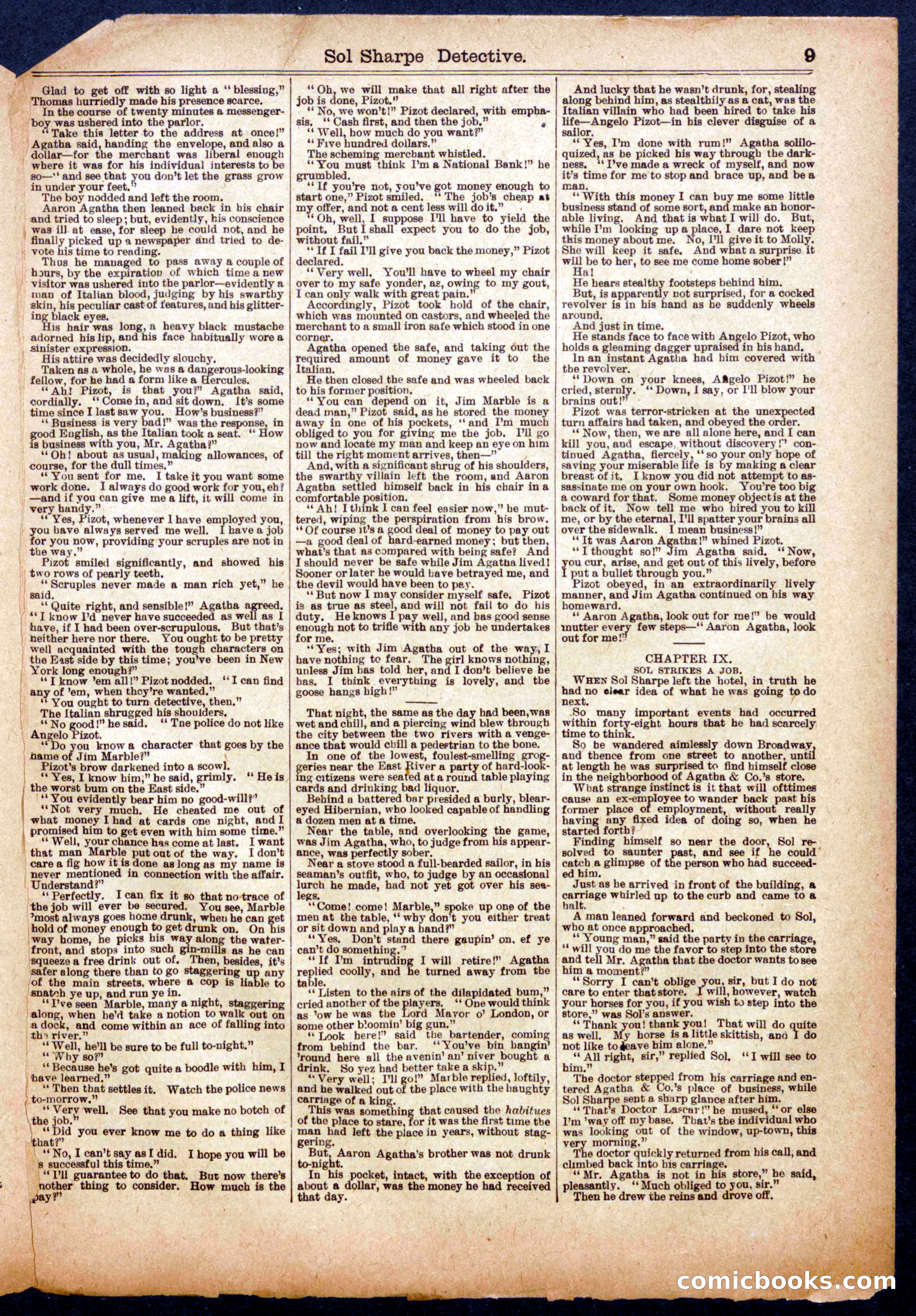 Beadle's Half Dime Library No. 943 — page 9 of 16
