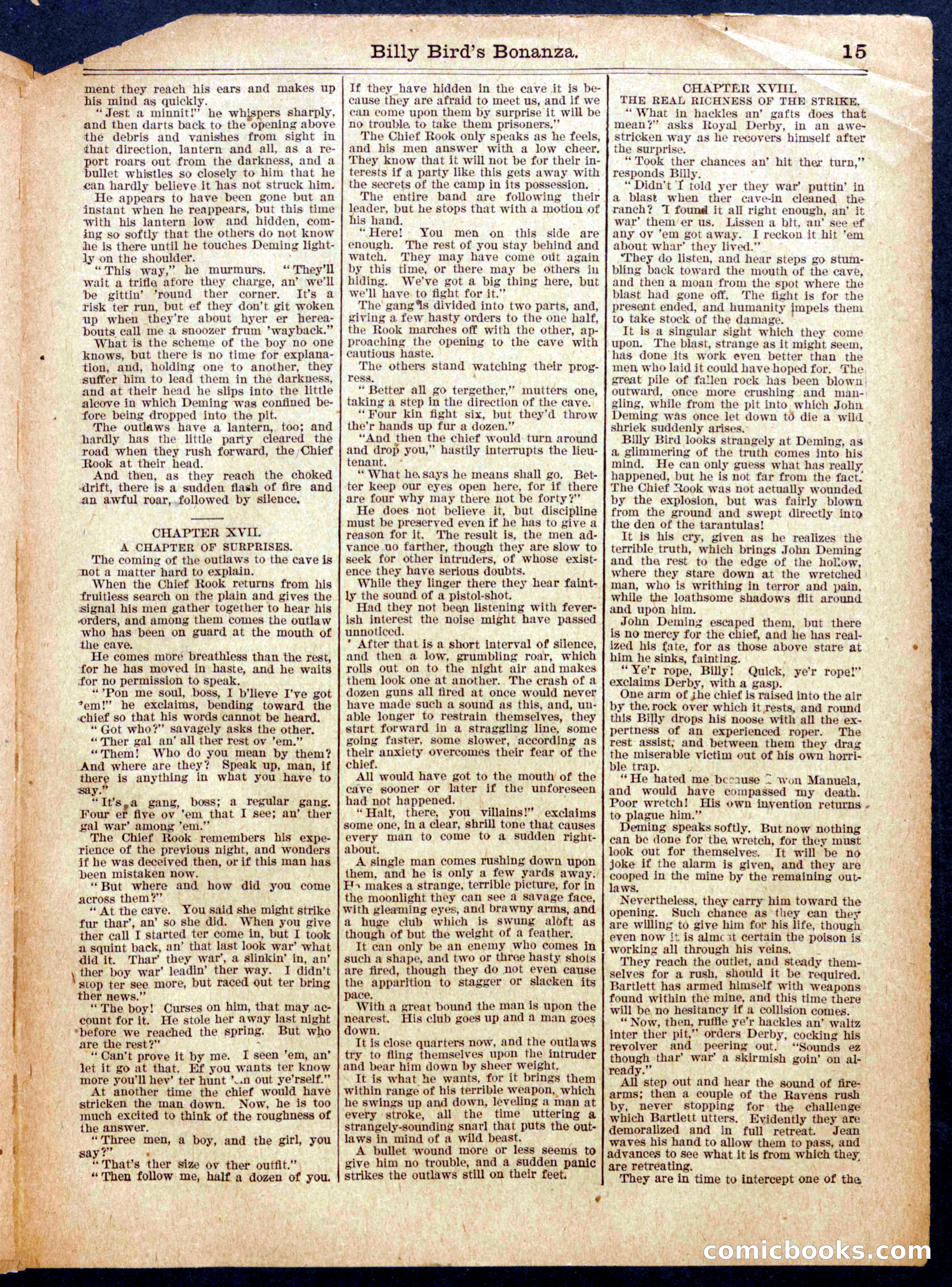 Beadle's Half Dime Library No. 945 — page 15 of 16
