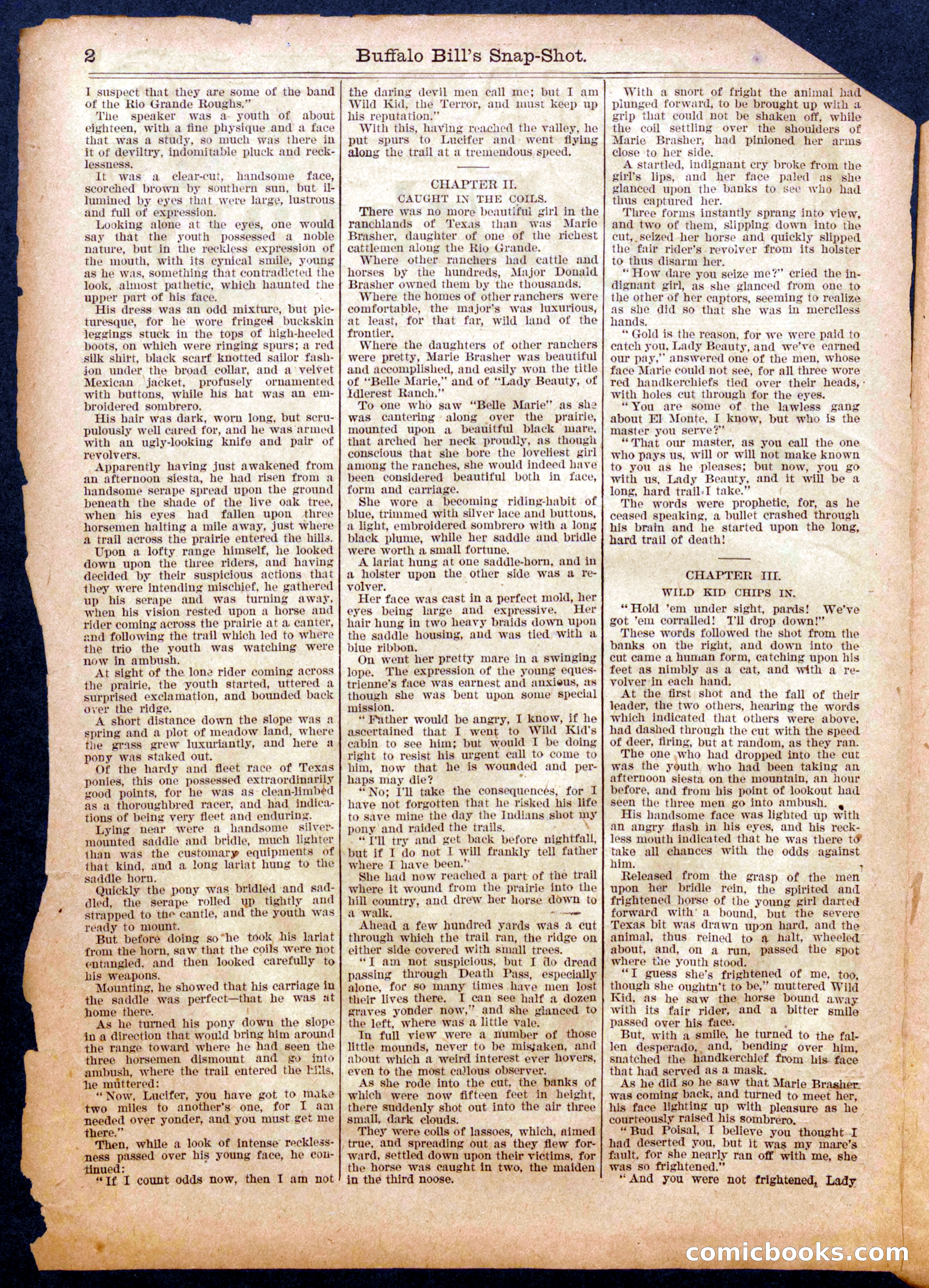 Beadle's Half Dime Library No. 948 — page 2 of 16