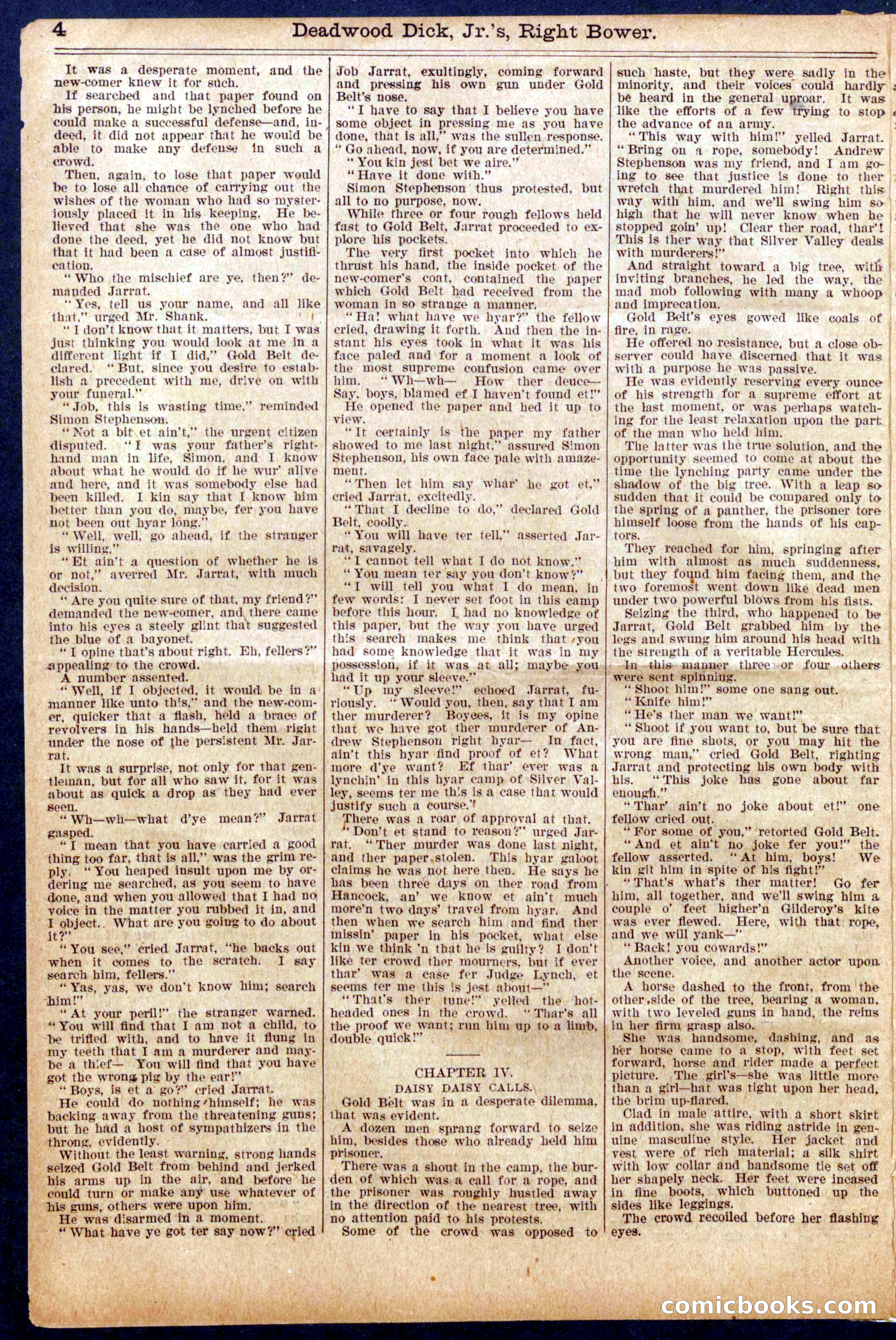 Beadle's Half Dime Library No. 951 — page 4 of 16