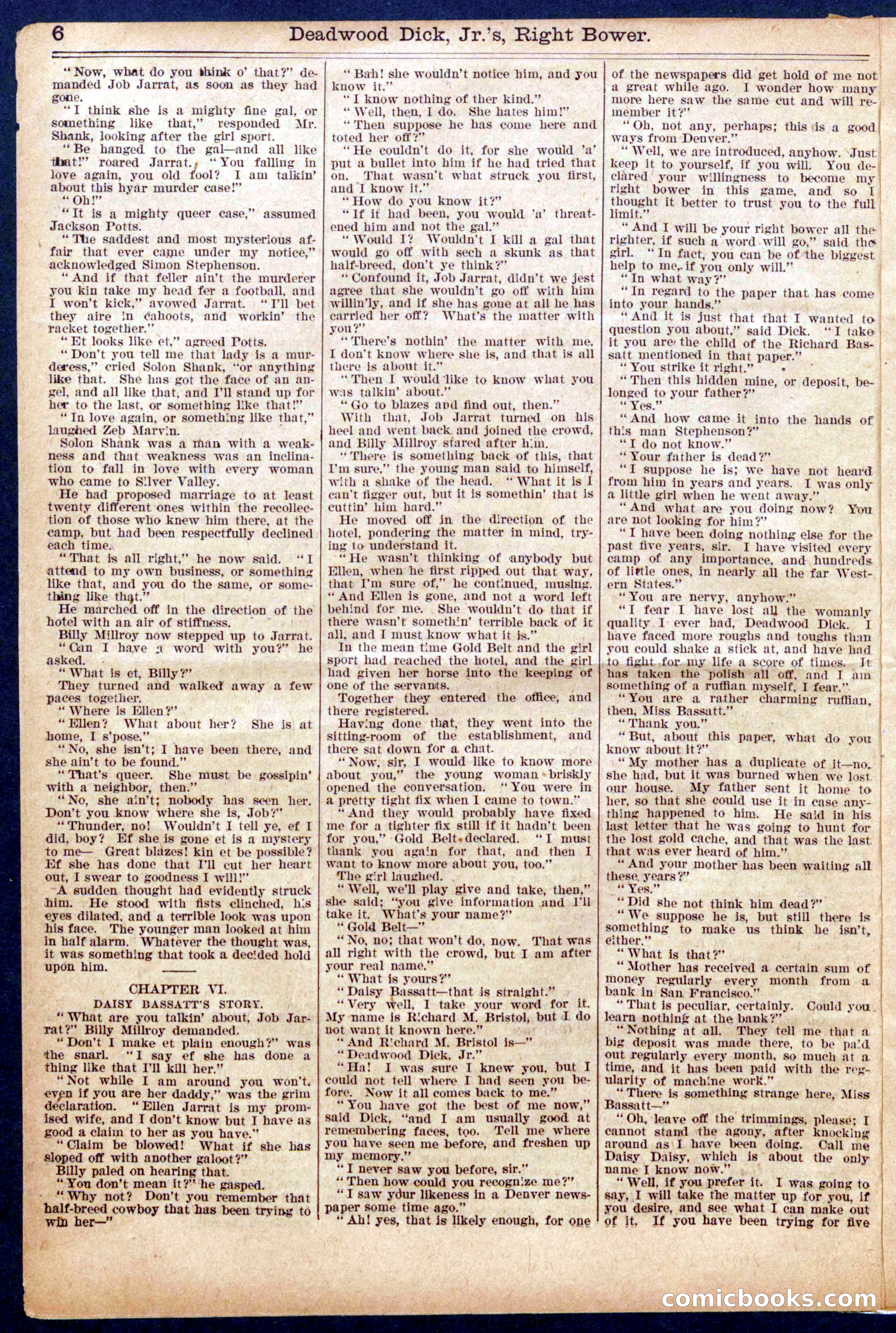 Beadle's Half Dime Library No. 951 — page 6 of 16