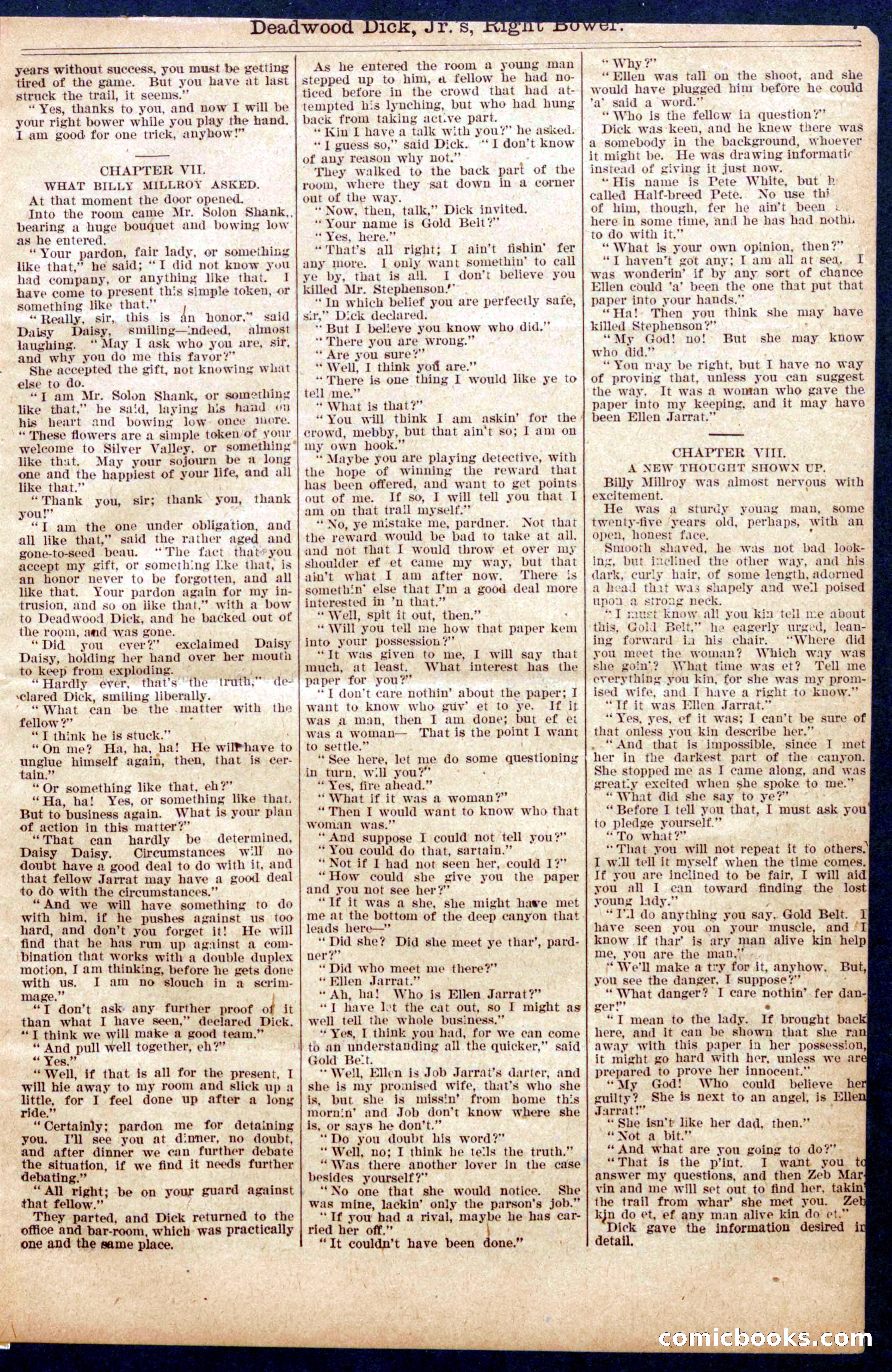 Beadle's Half Dime Library No. 951 — page 7 of 16