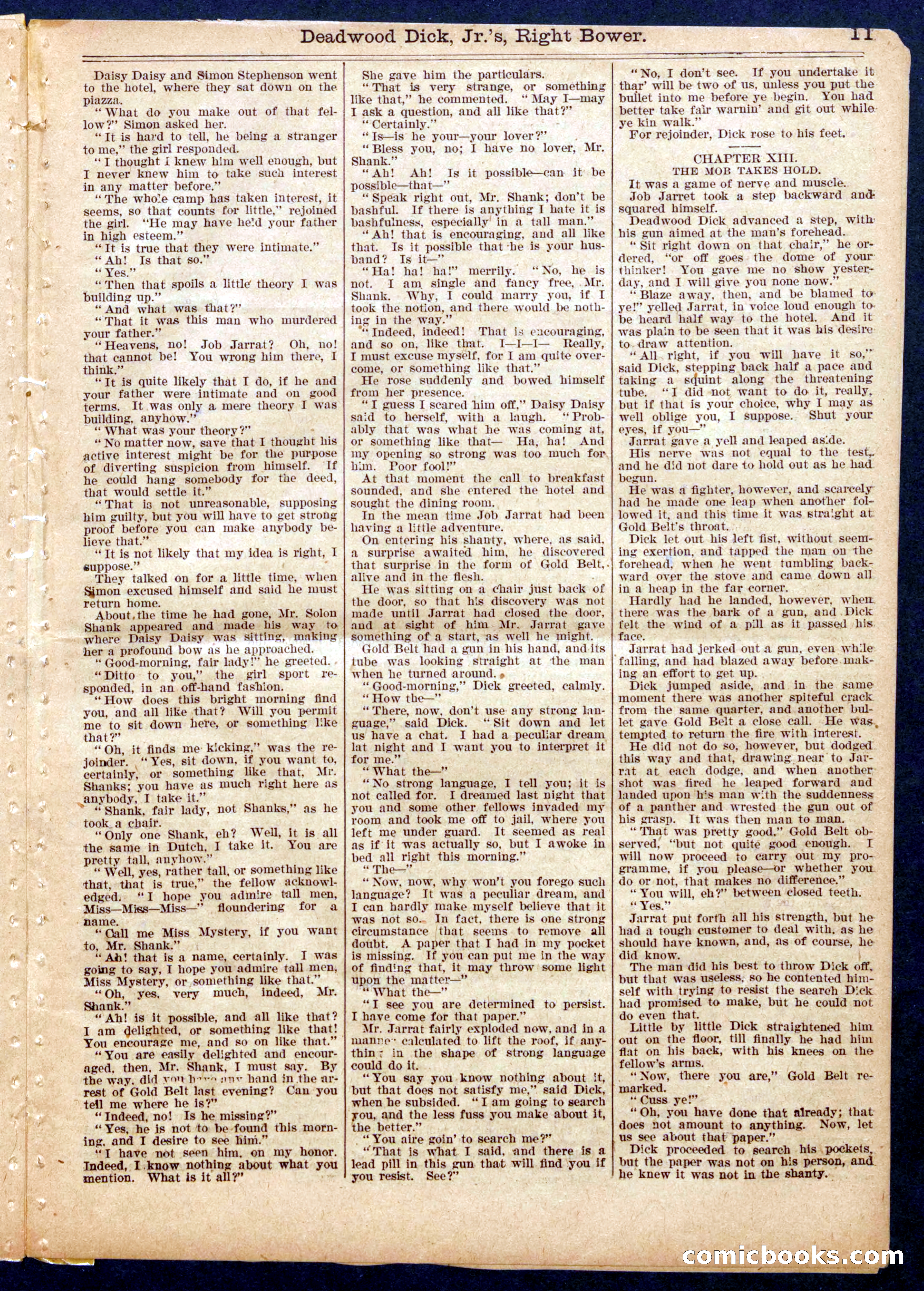 Beadle's Half Dime Library No. 951 — page 11 of 16