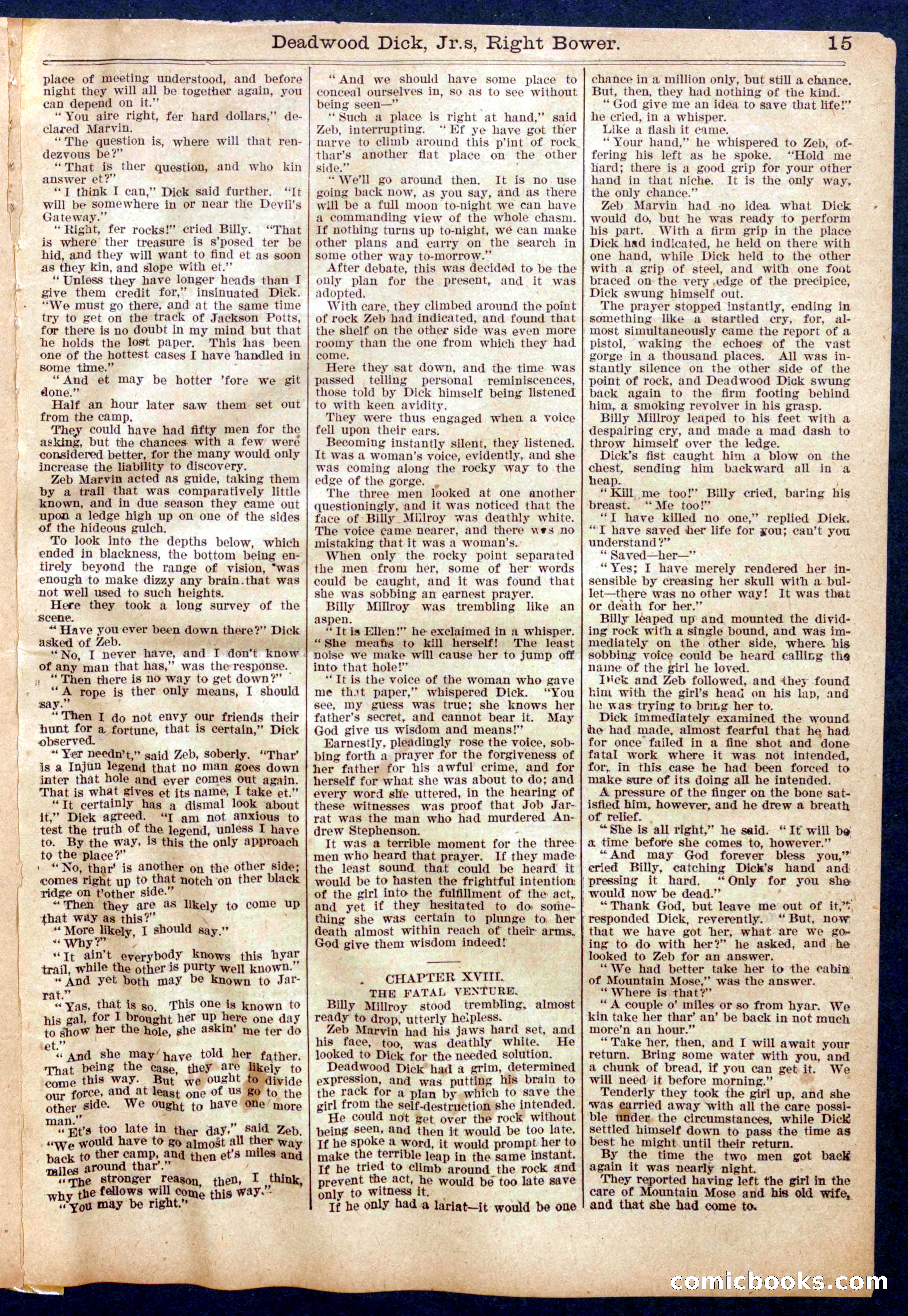Beadle's Half Dime Library No. 951 — page 15 of 16