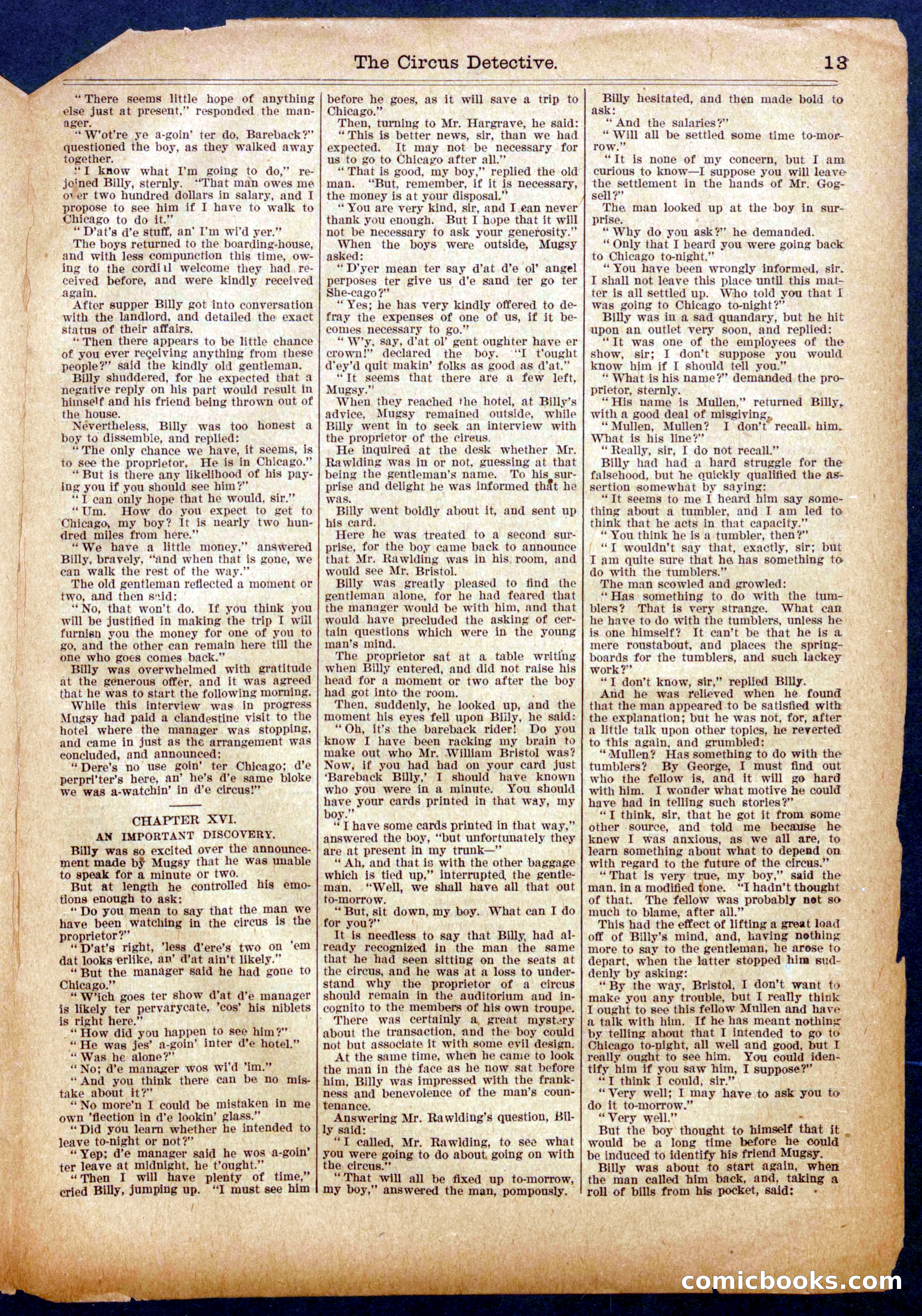 Beadle's Half Dime Library No. 952 — page 13 of 16