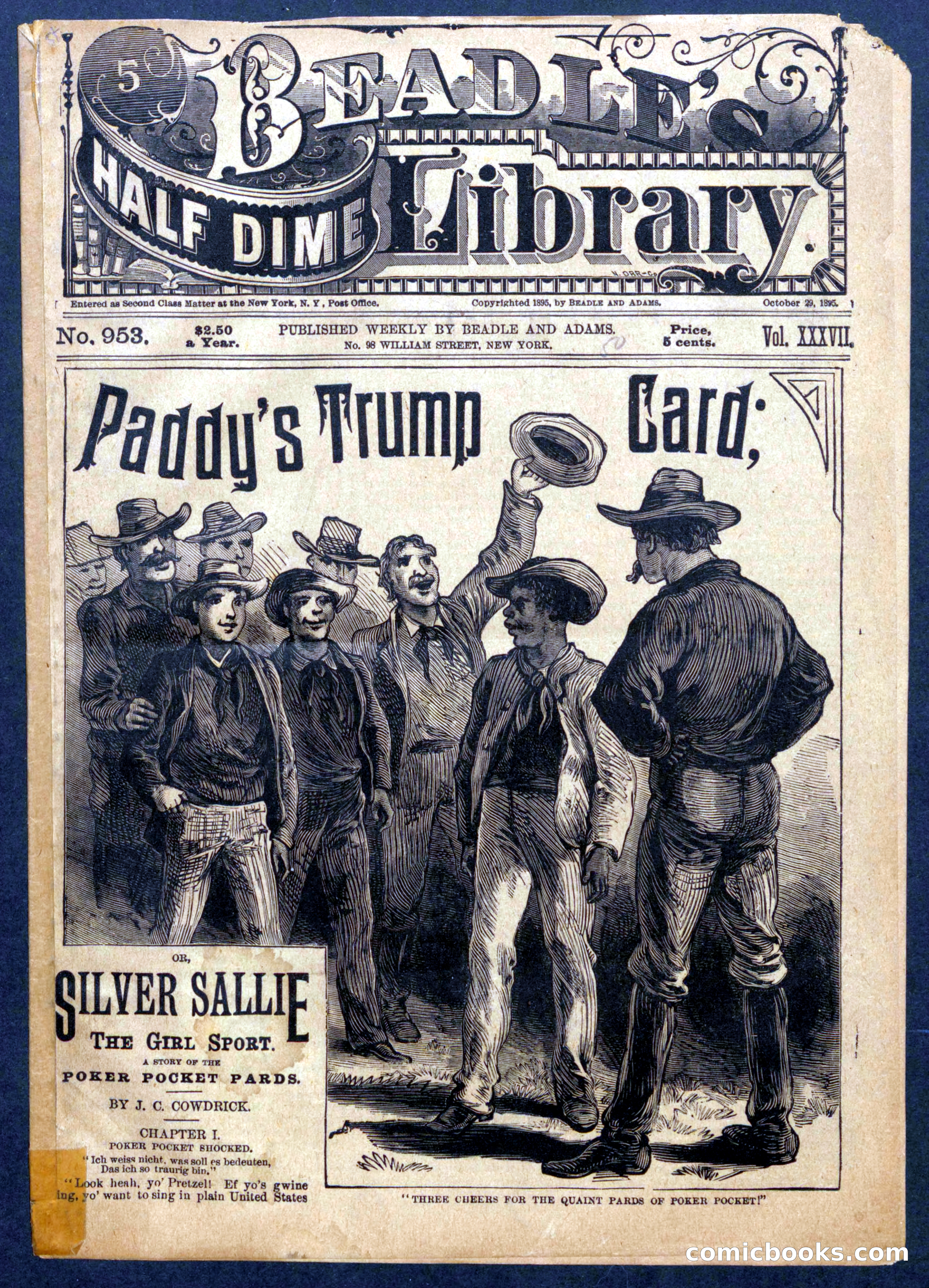 Beadle's Half Dime Library No. 953 — page 1 of 16