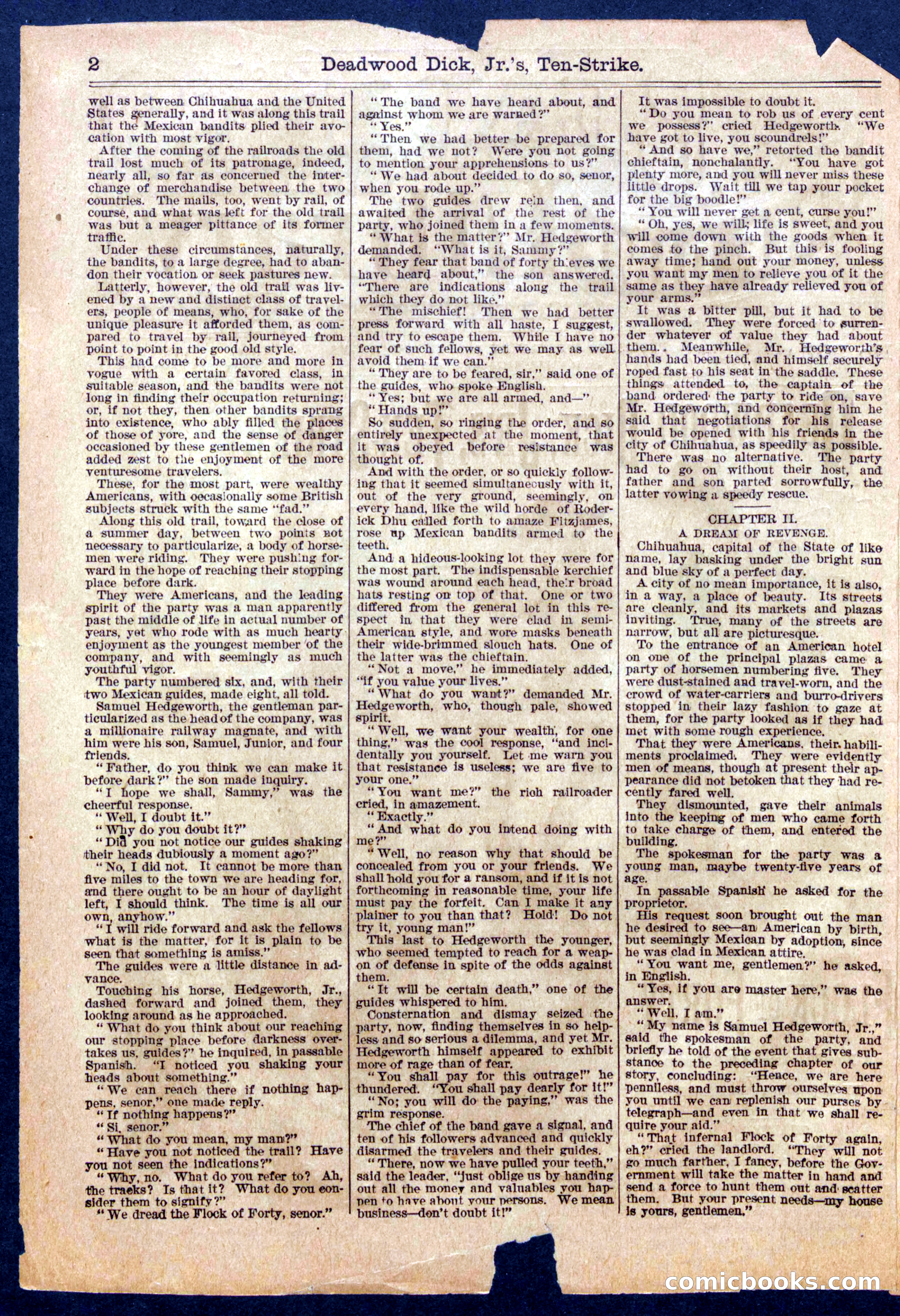 Beadle's Half Dime Library No. 957 — page 2 of 16