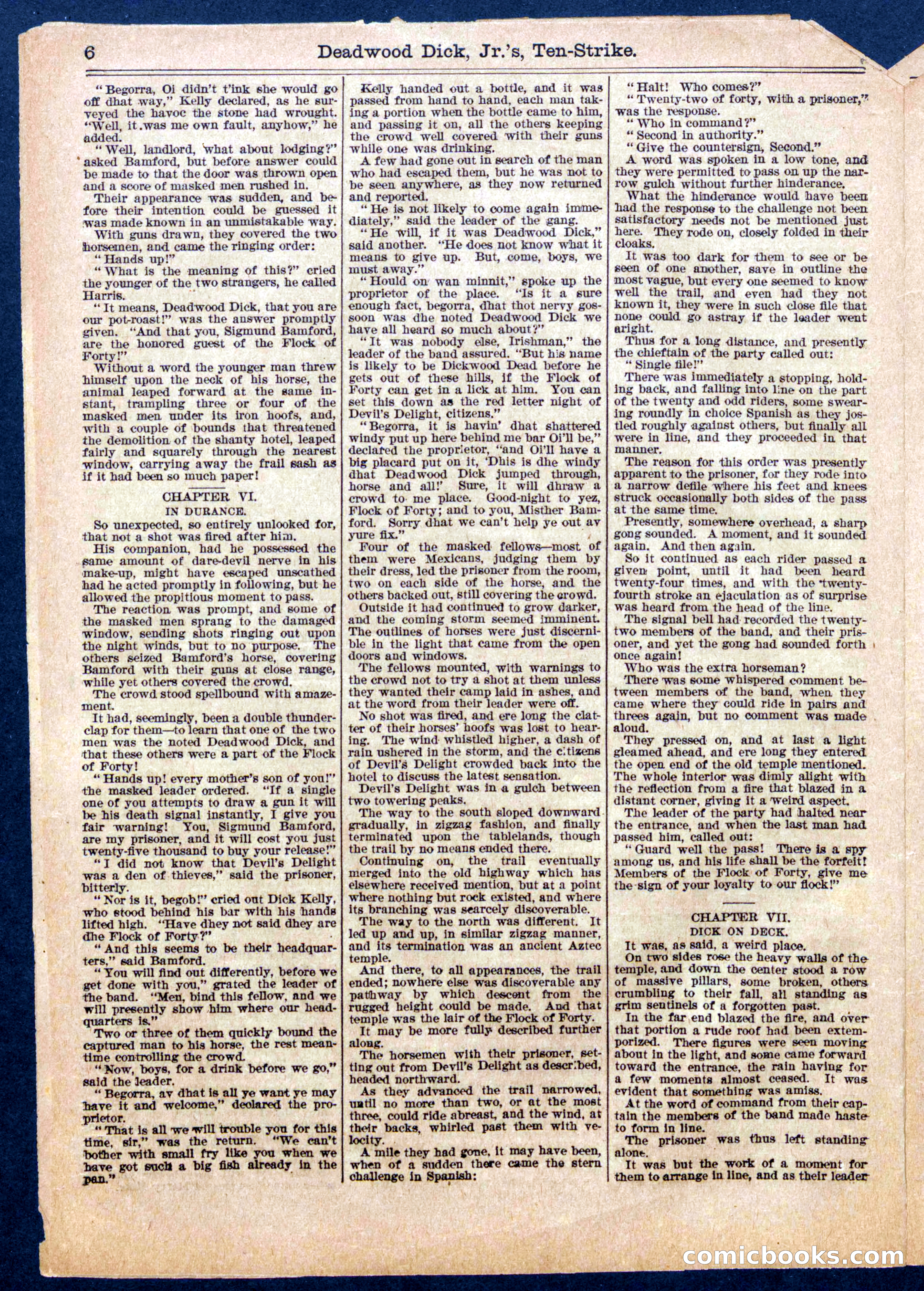 Beadle's Half Dime Library No. 957 — page 6 of 16
