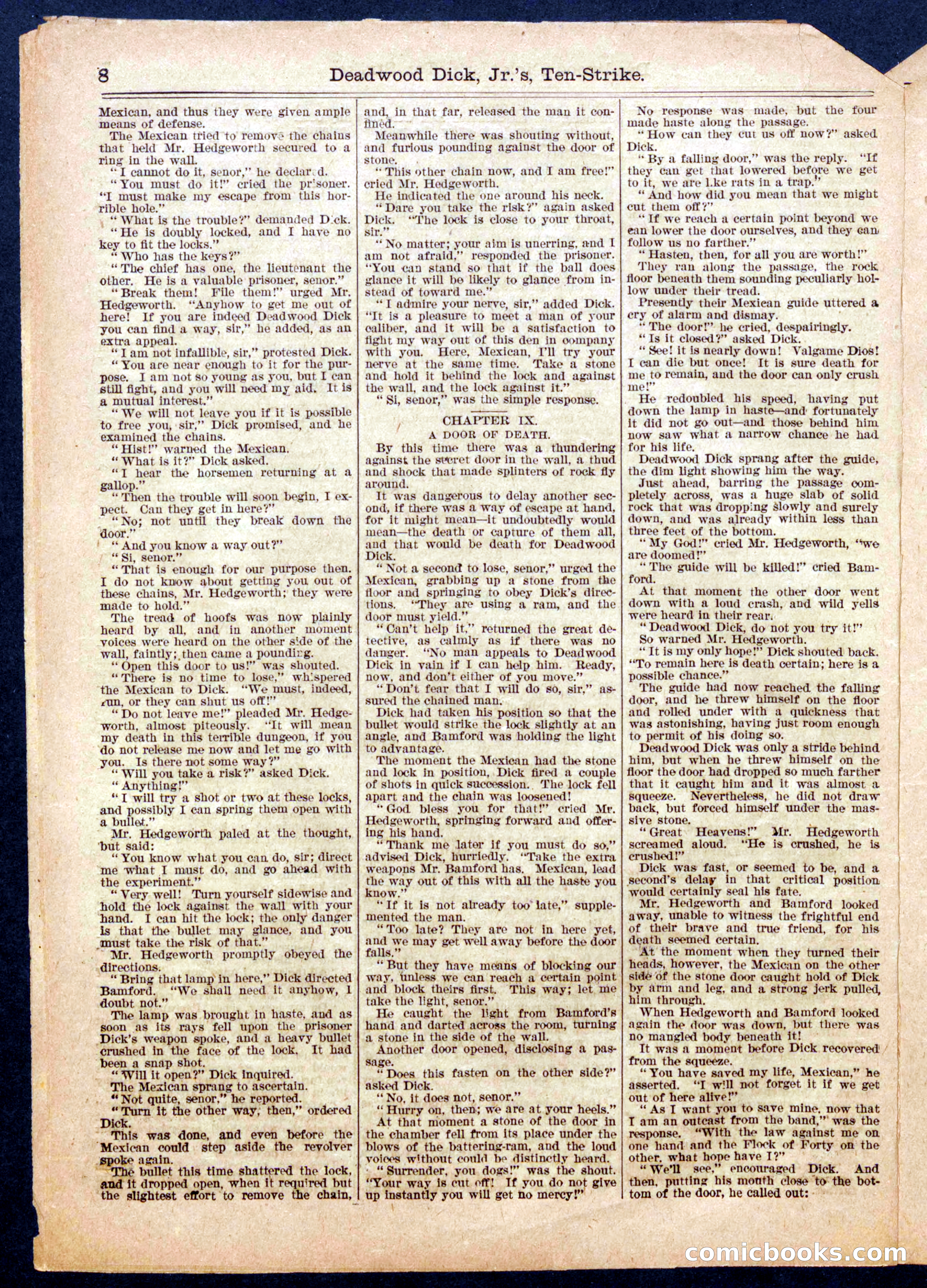 Beadle's Half Dime Library No. 957 — page 8 of 16