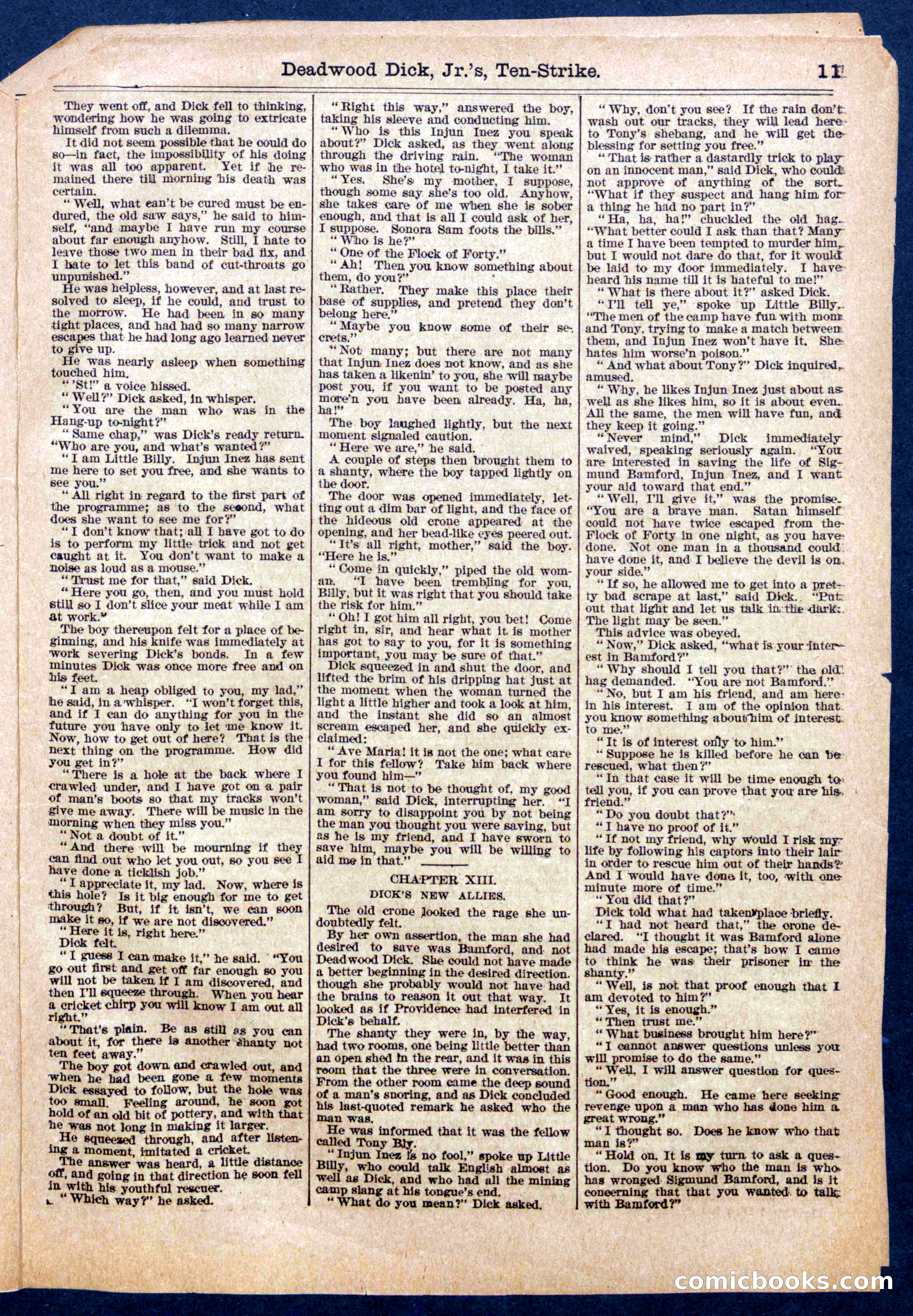 Beadle's Half Dime Library No. 957 — page 11 of 16