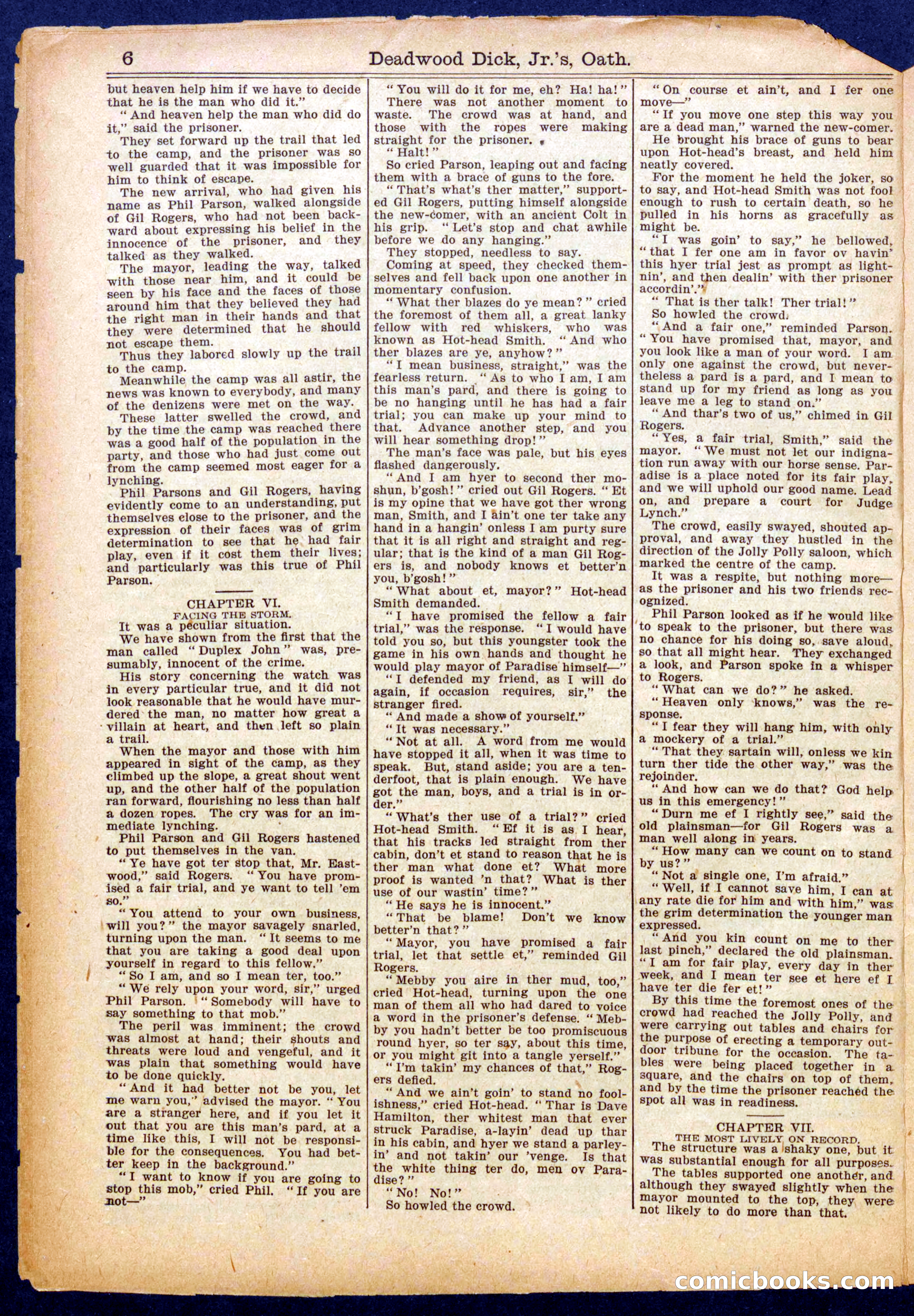 Beadle's Half Dime Library No. 971 — page 6 of 16