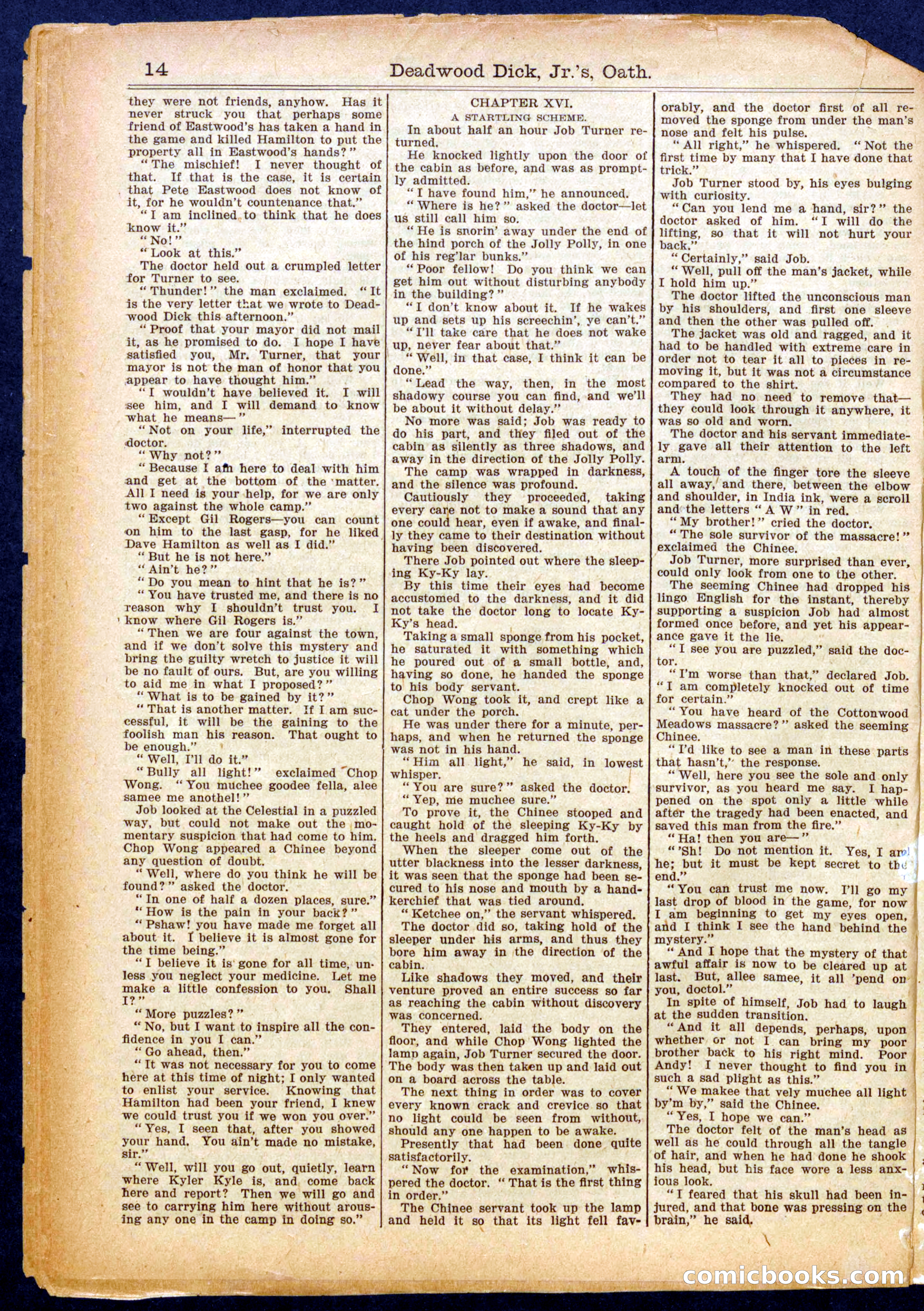 Beadle's Half Dime Library No. 971 — page 14 of 16