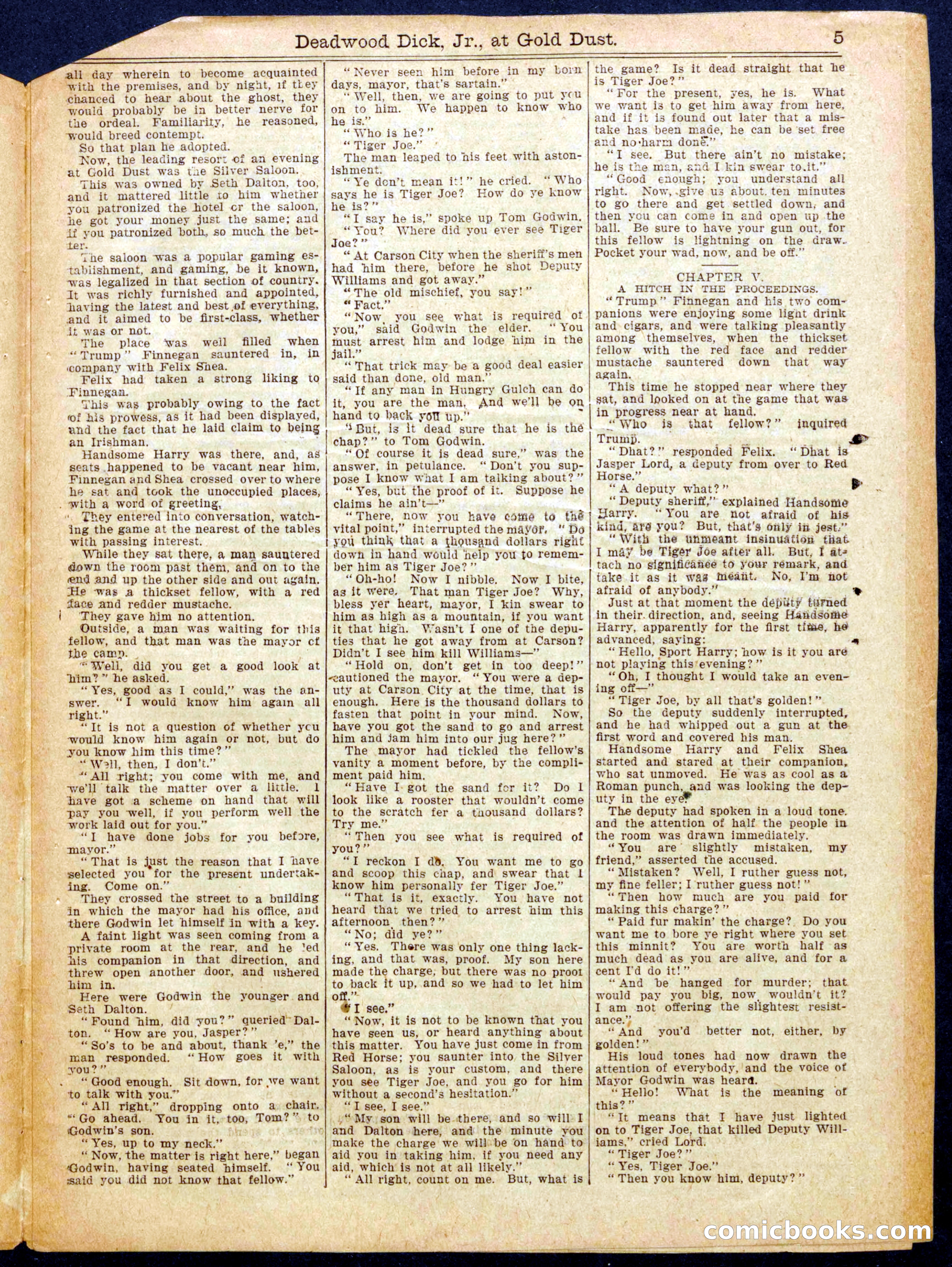 Beadle's Half Dime Library No. 902 — page 5 of 16