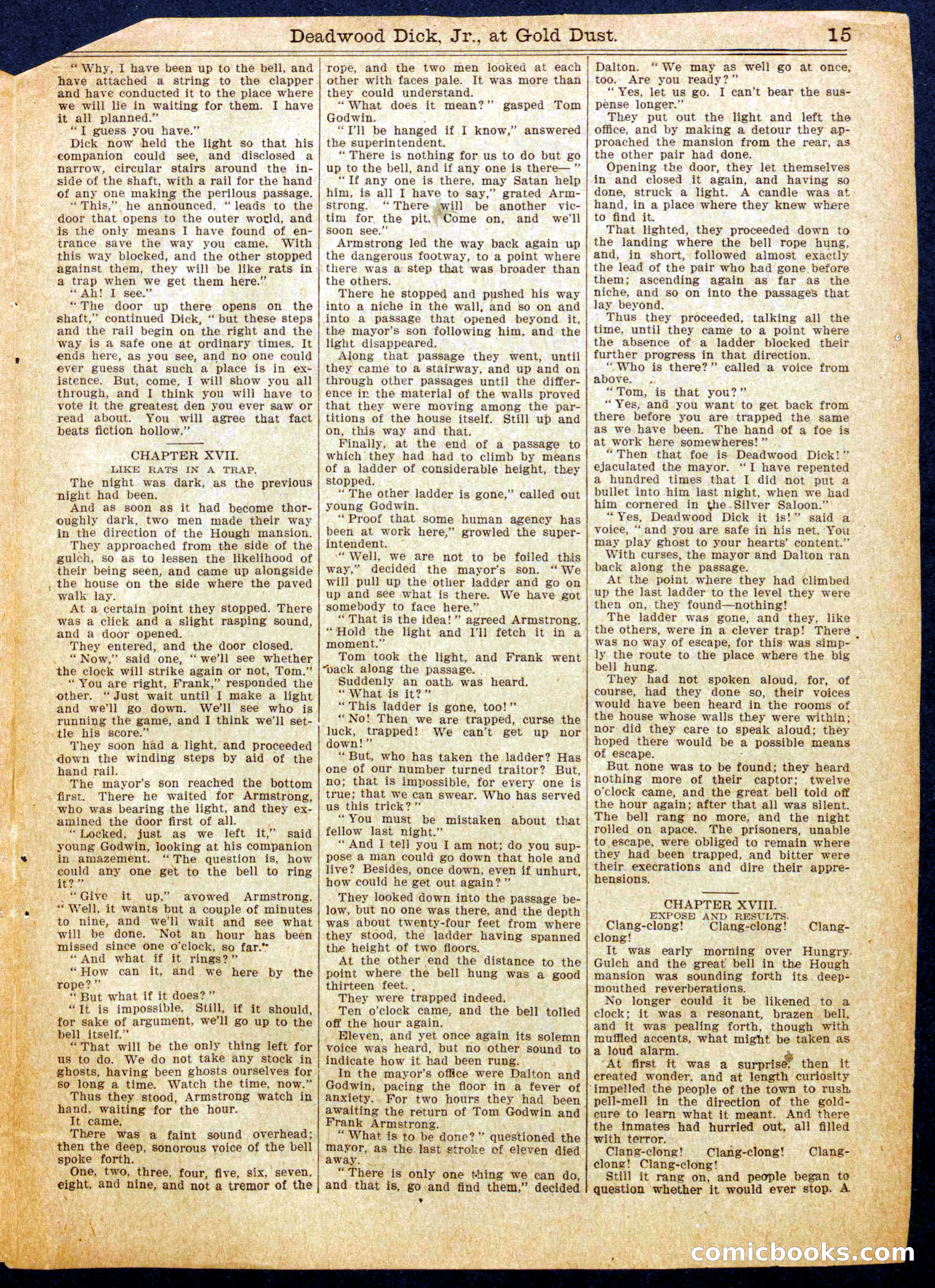 Beadle's Half Dime Library No. 902 — page 15 of 16