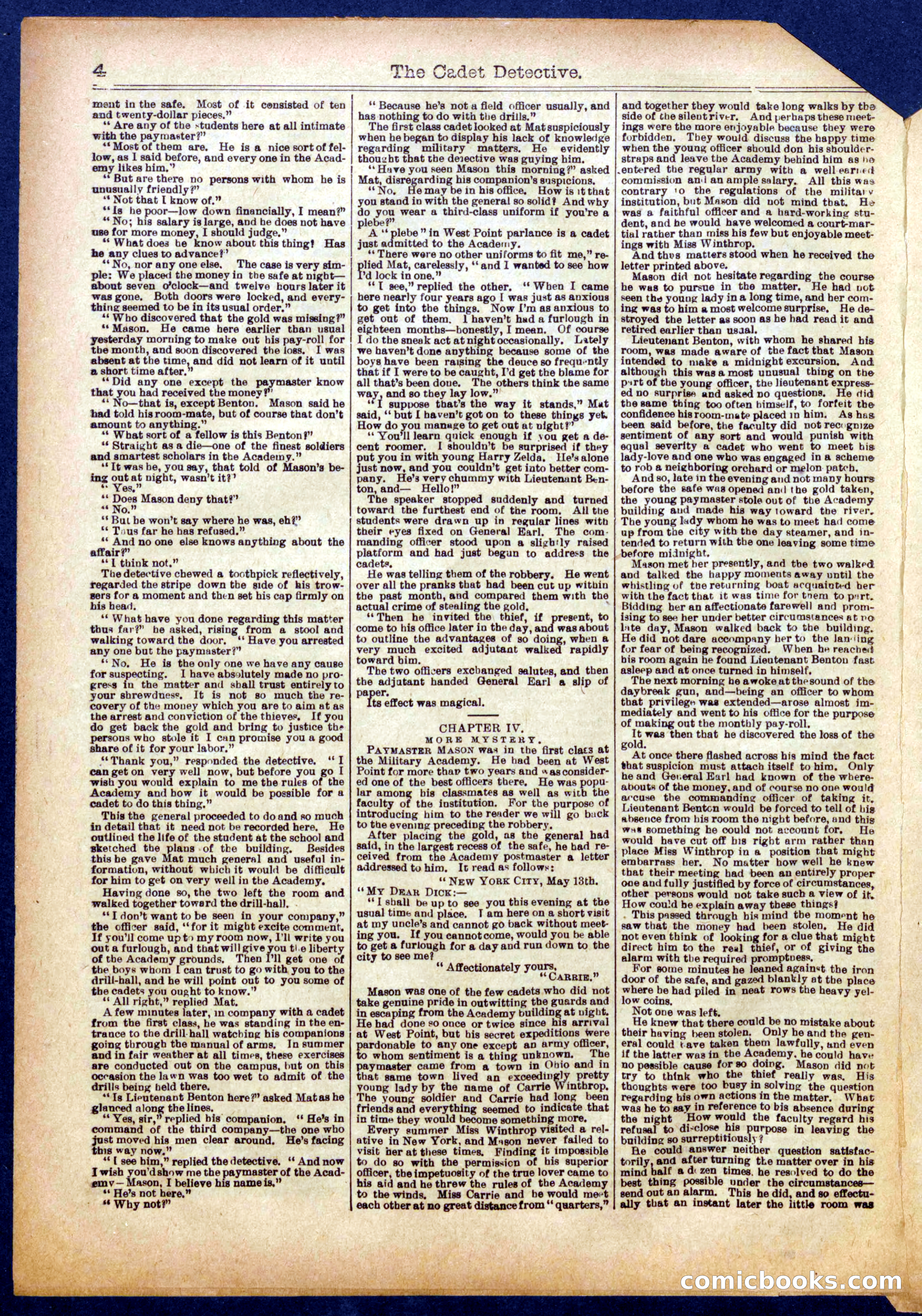 Beadle's Half Dime Library No. 993 — page 4 of 16