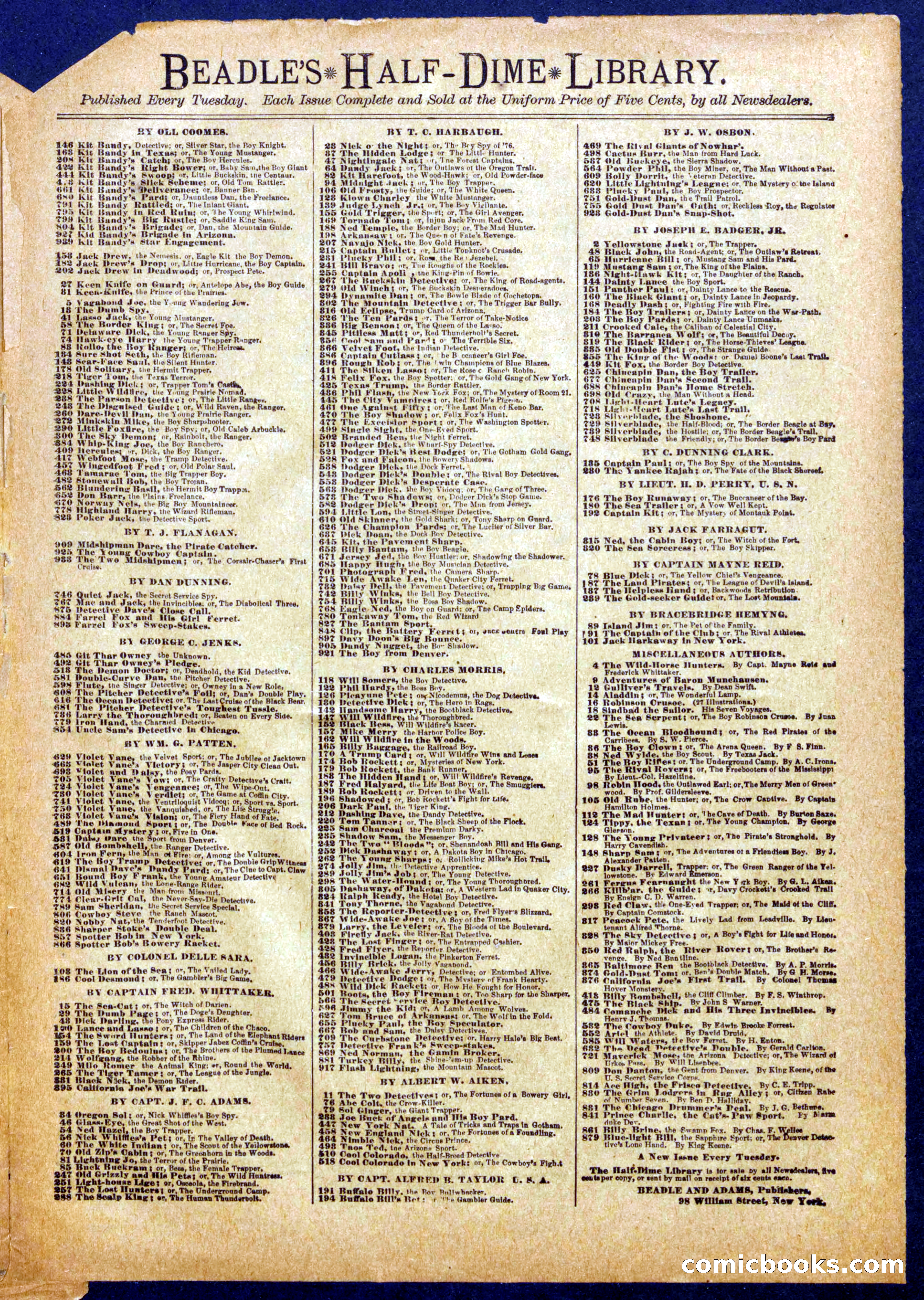 Beadle's Half Dime Library No. 999 — page 15 of 16