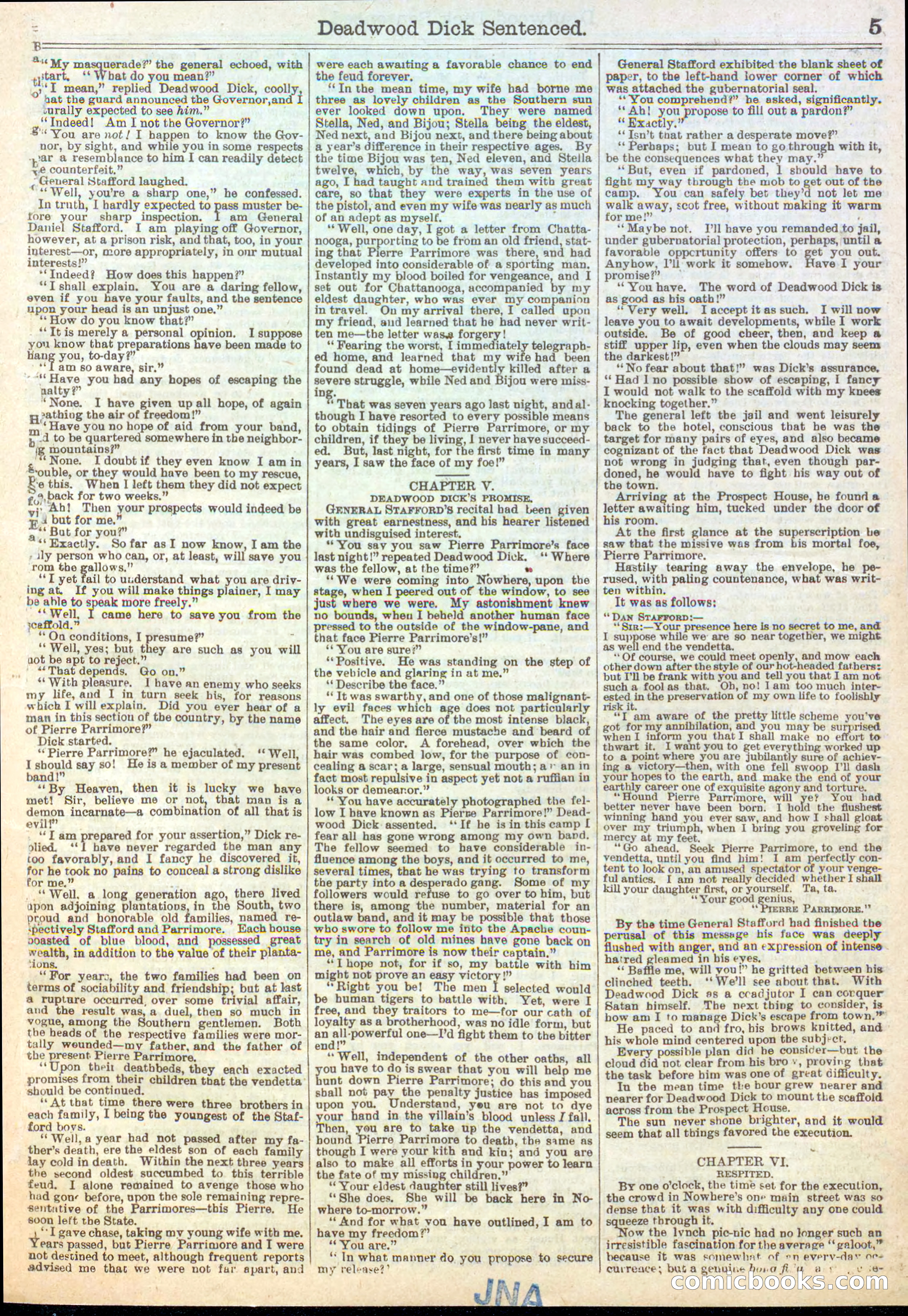 Beadle's Half Dime Library, Vol. XIV, No. 351 — page 5 of 16