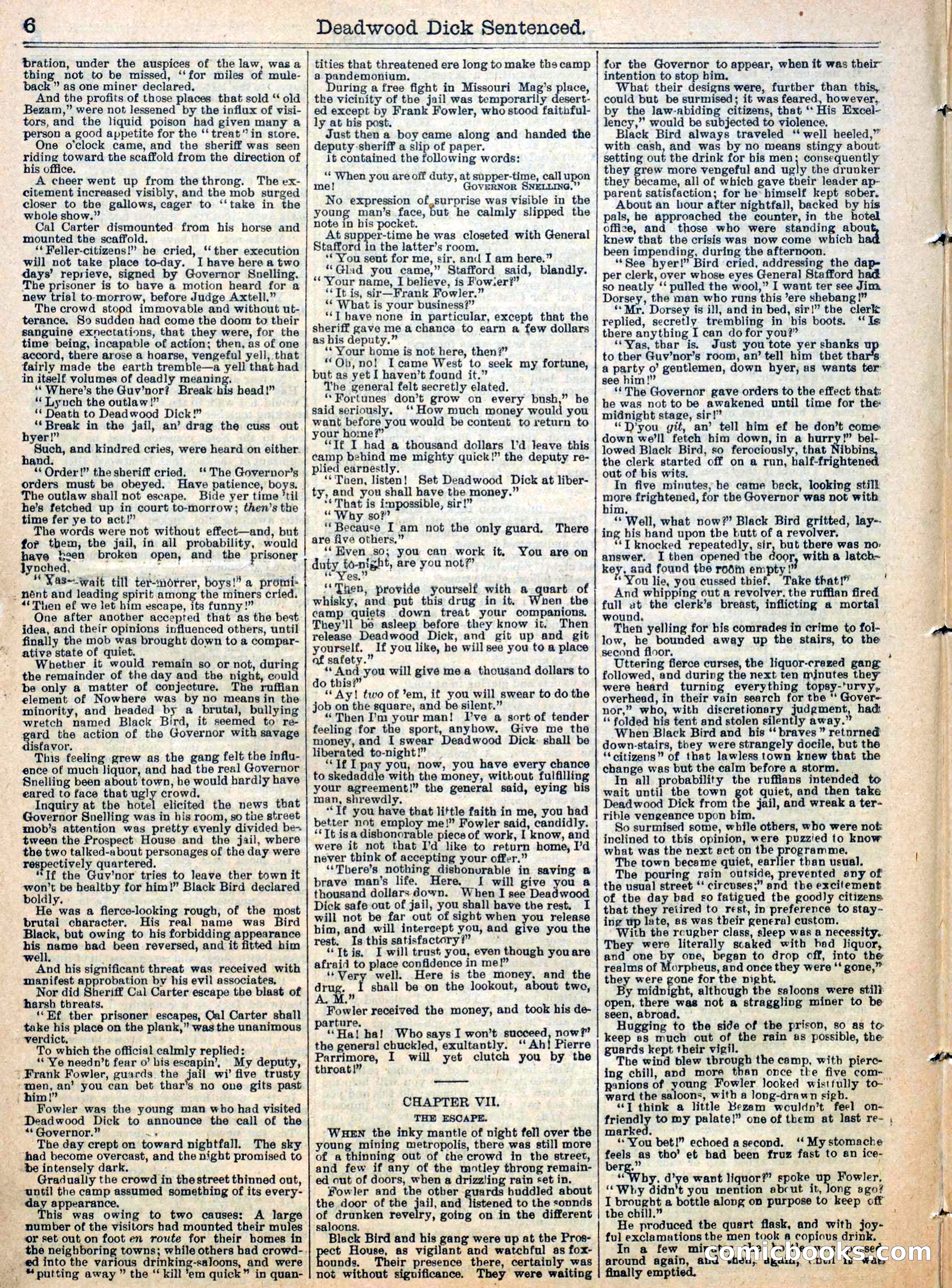 Beadle's Half Dime Library, Vol. XIV, No. 351 — page 6 of 16