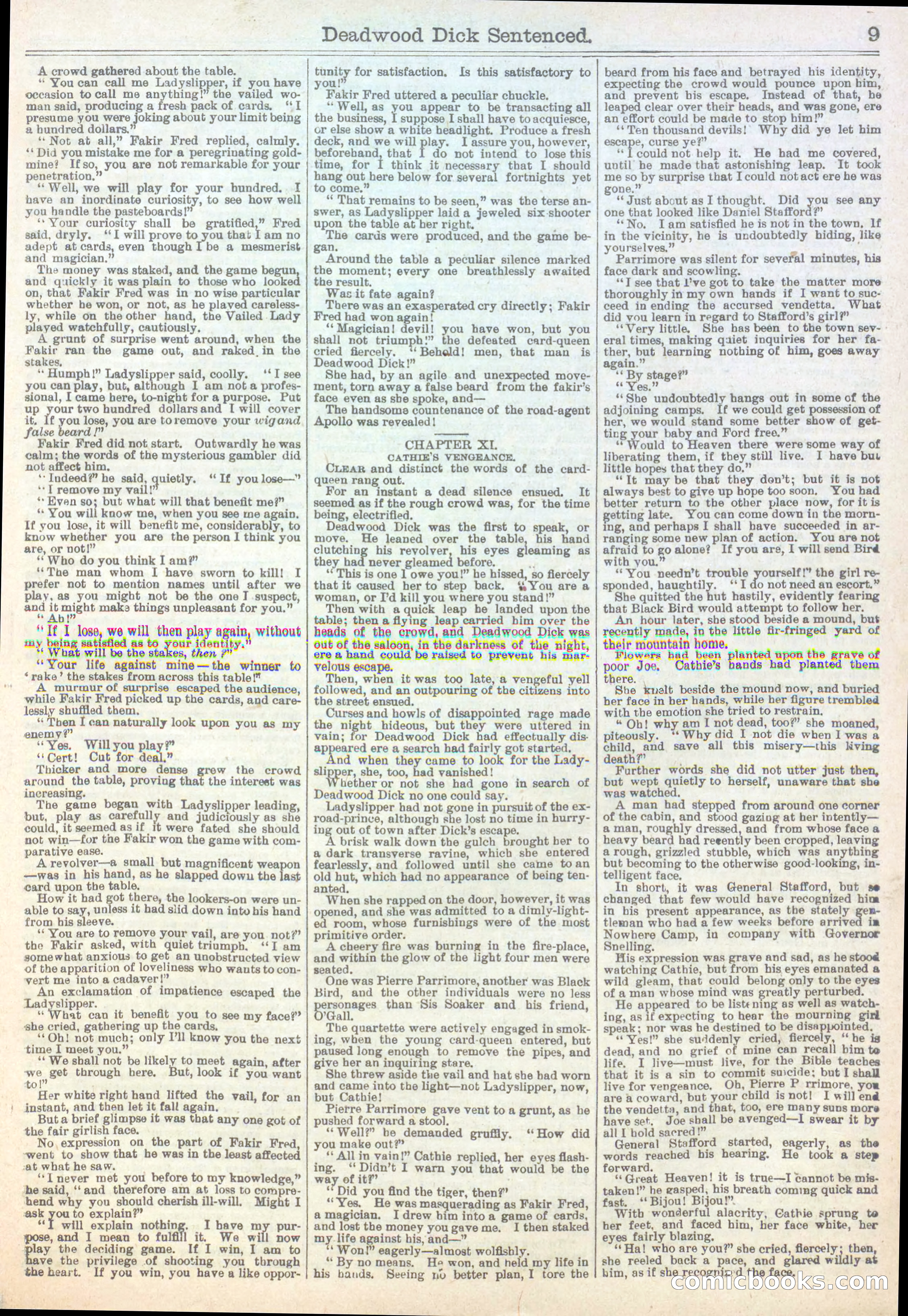 Beadle's Half Dime Library, Vol. XIV, No. 351 — page 9 of 16