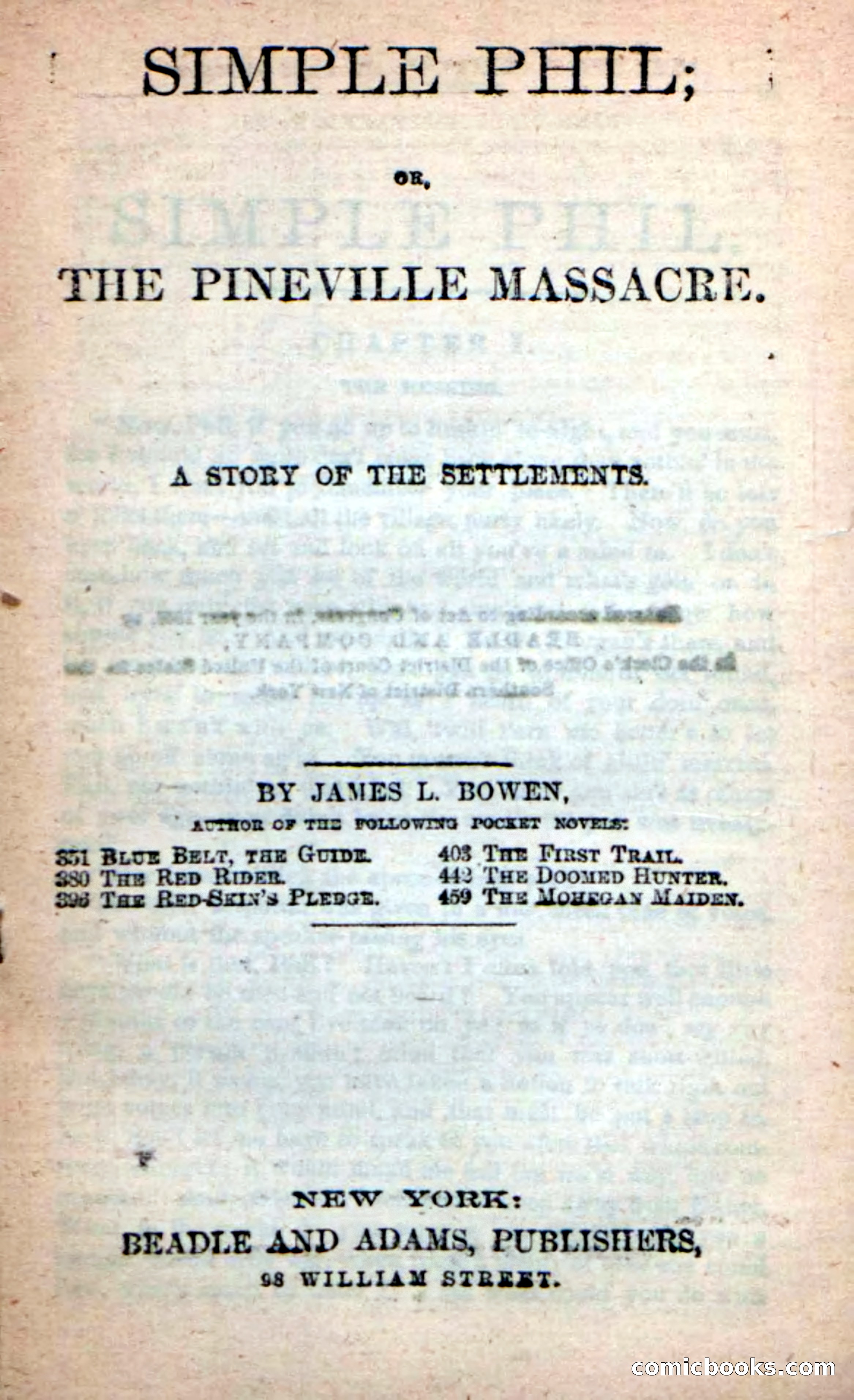 Beadle's Dime Novels: Simple Phil — page 3 of 100
