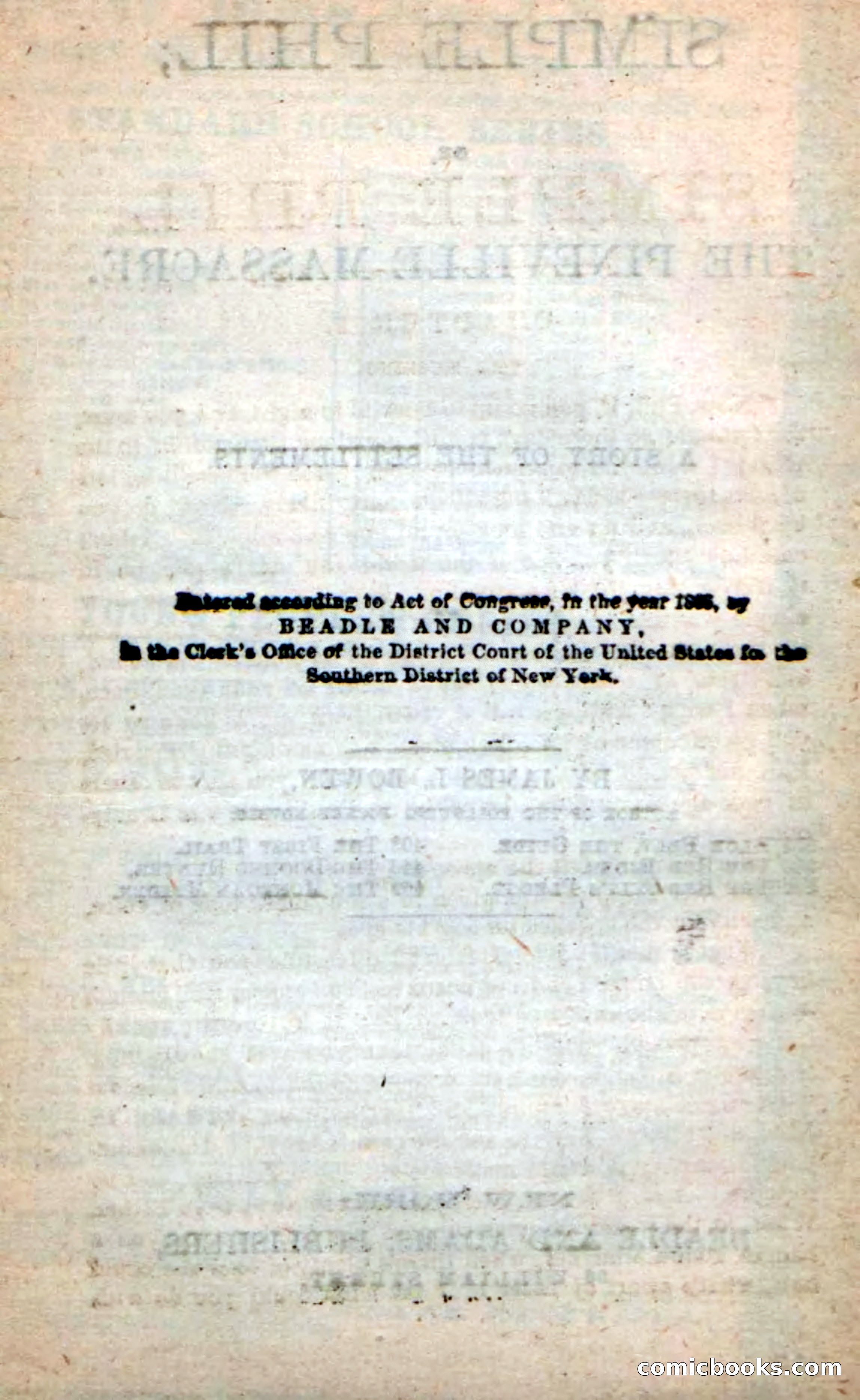 Beadle's Dime Novels: Simple Phil — page 4 of 100