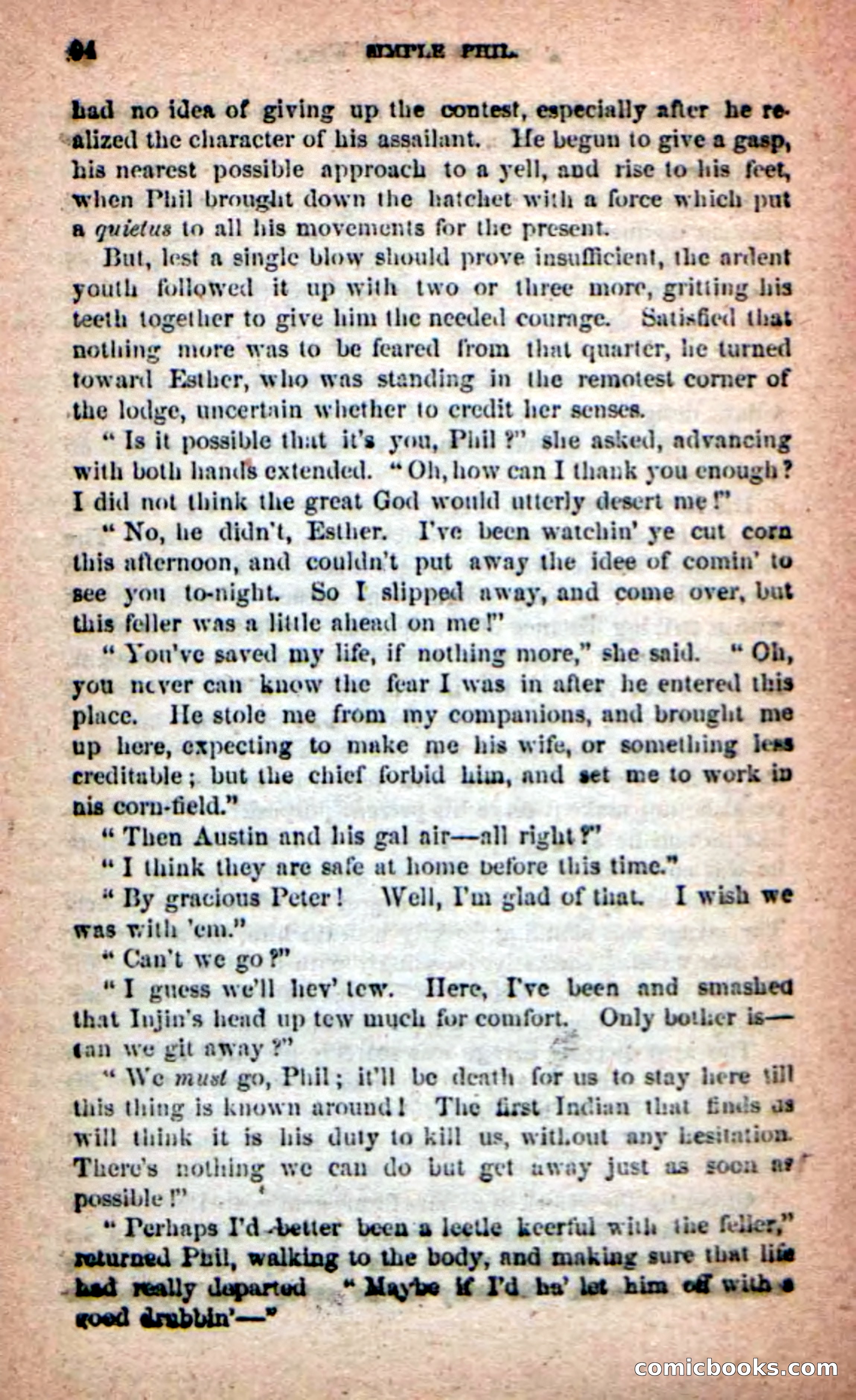 Beadle's Dime Novels: Simple Phil — page 90 of 100