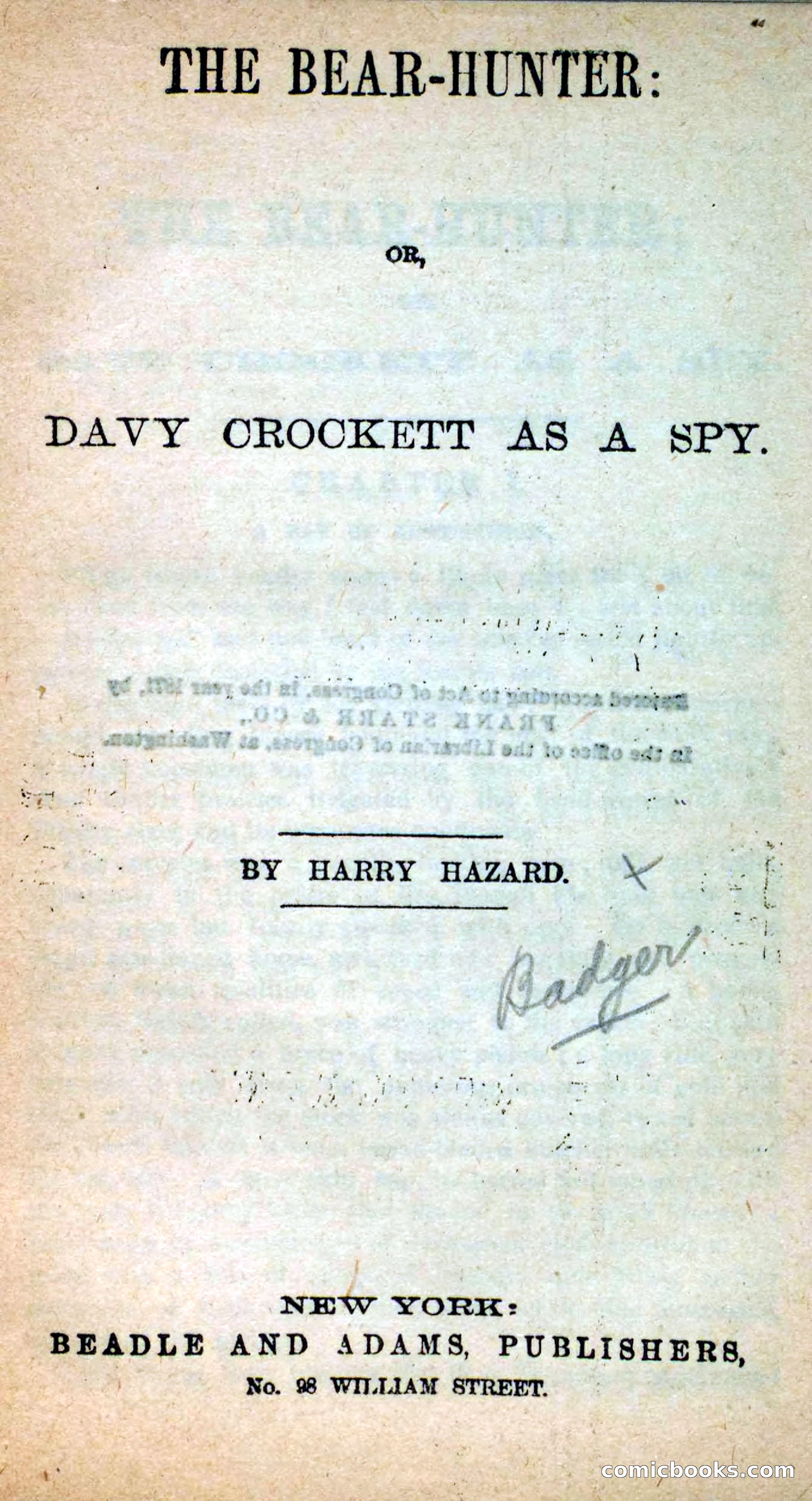 Beadle's Dime Novels: The Bear-Hunter — page 3 of 100