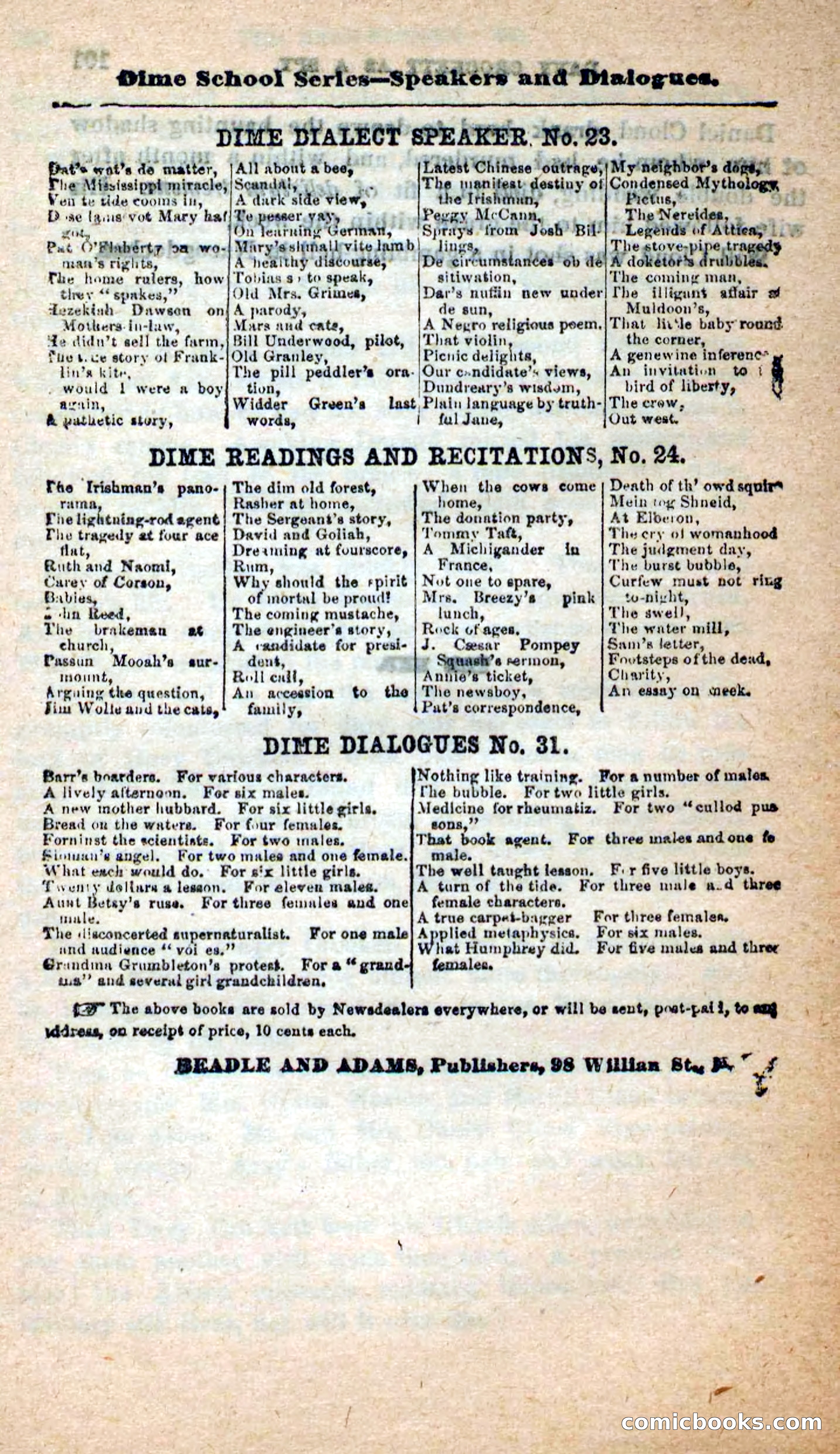 Beadle's Dime Novels: The Bear-Hunter — page 98 of 100