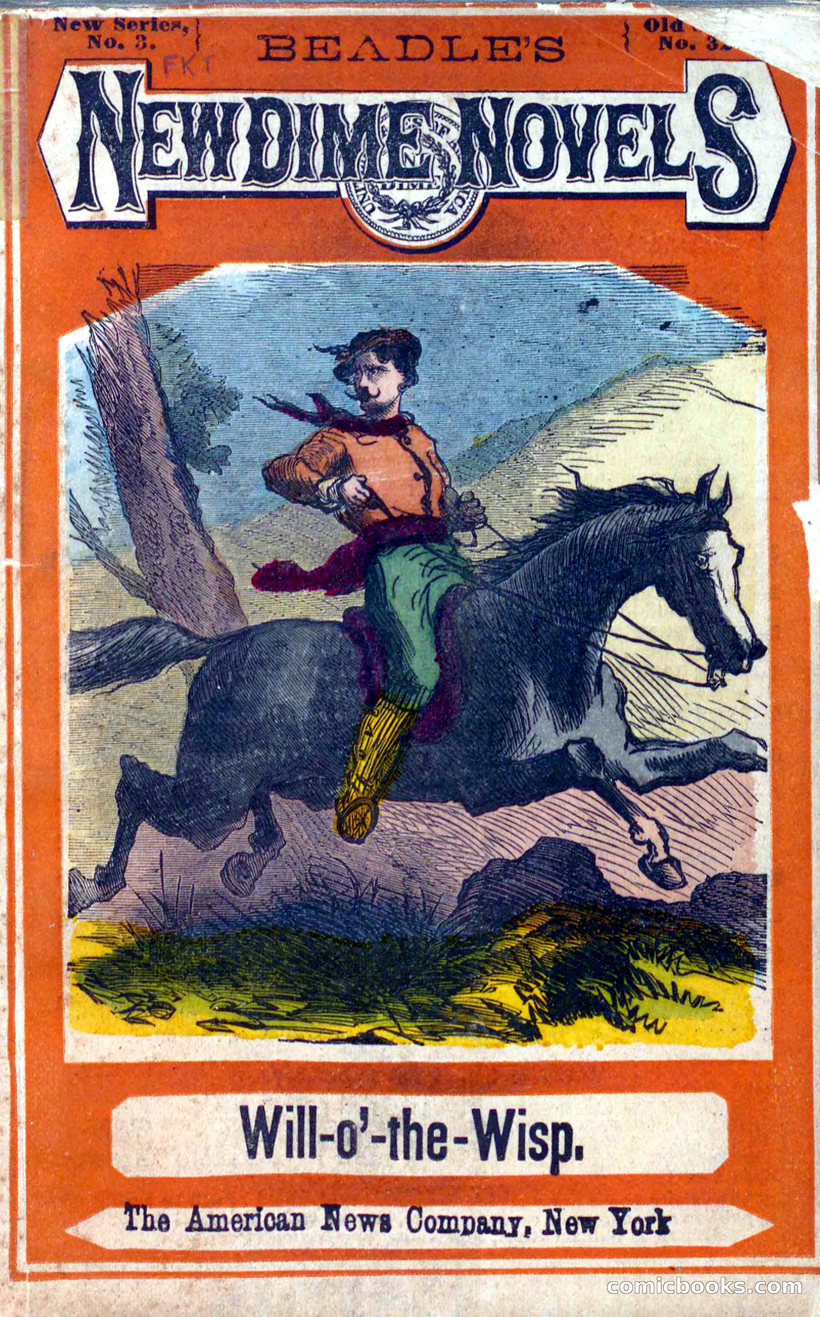 Will-o'-the-Wisp, Beadle's New Dime Novels — page 1 of 98