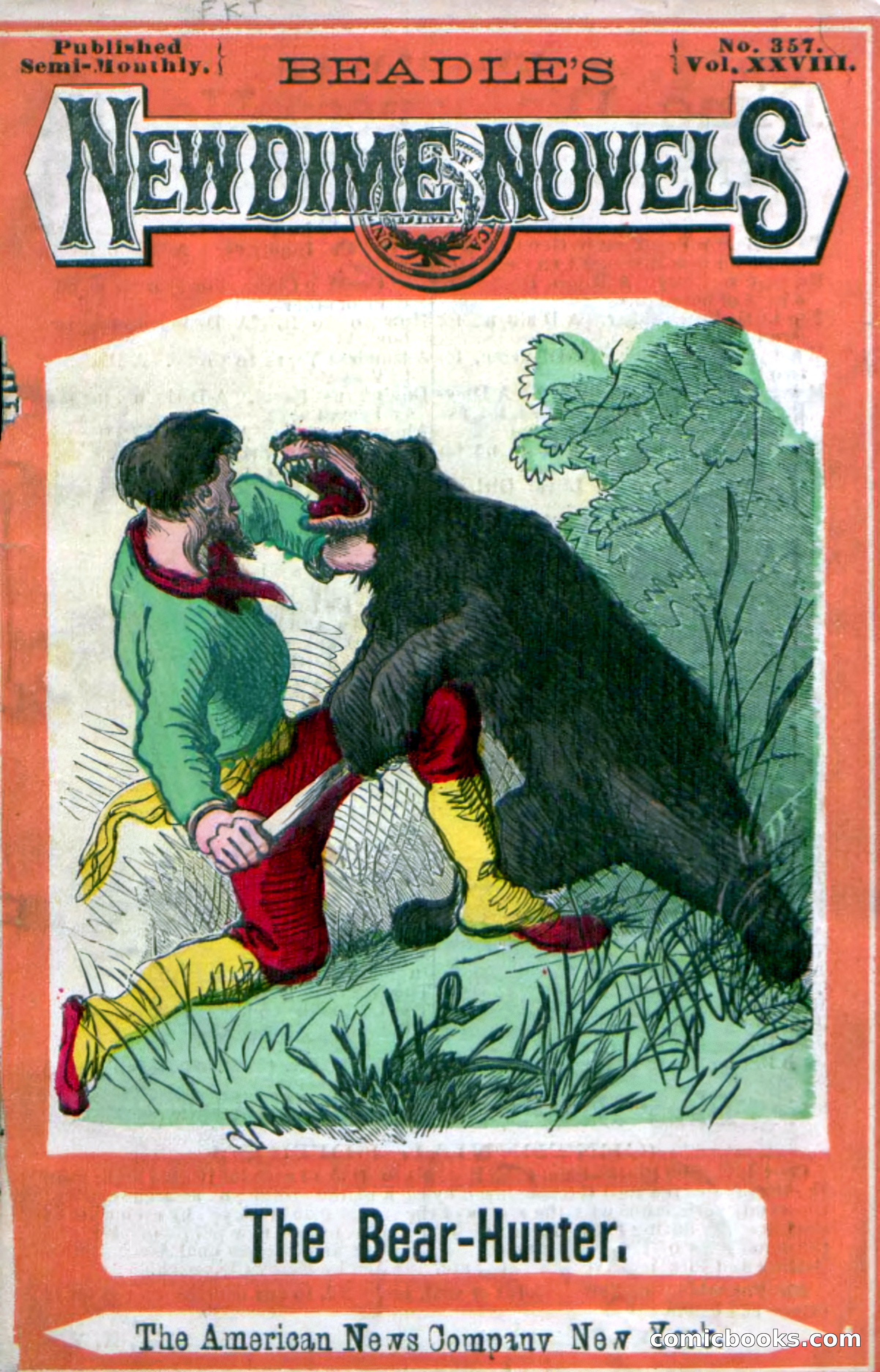 Beadle's New Dime Novels: The Bear-Hunter — page 1 of 100