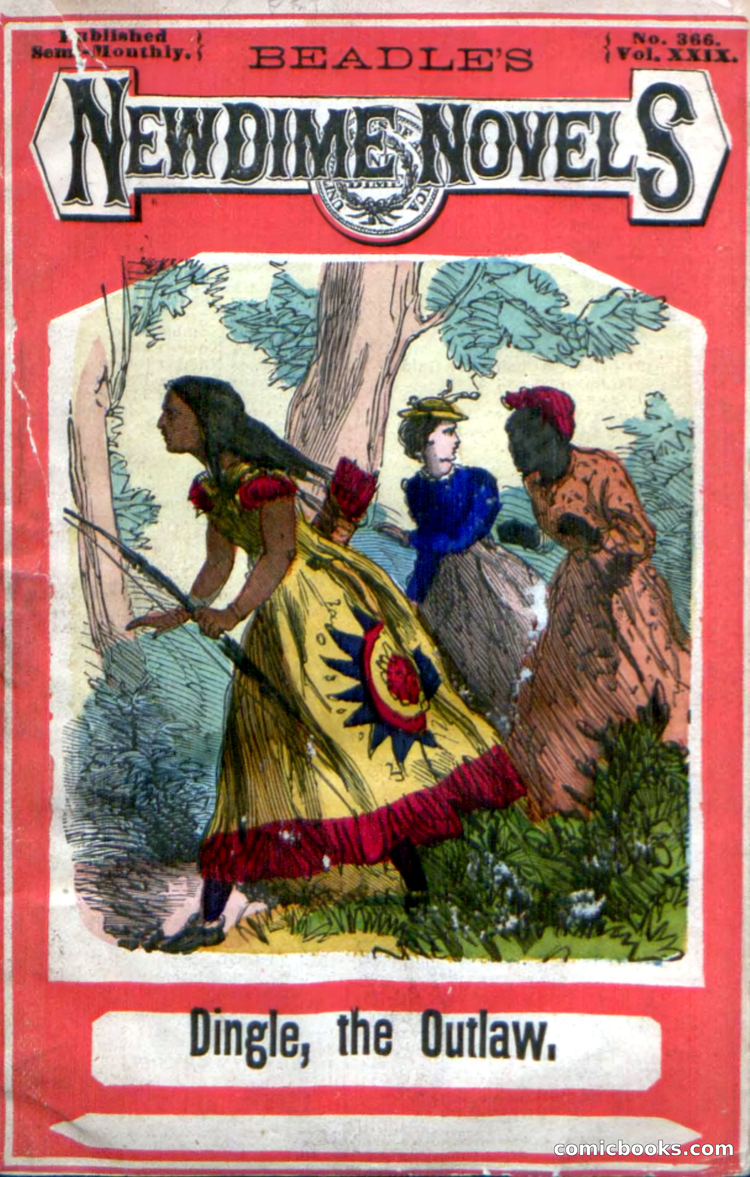 Beadle's New Dime Novels: 'Dingle, the Outlaw' — page 1 of 100