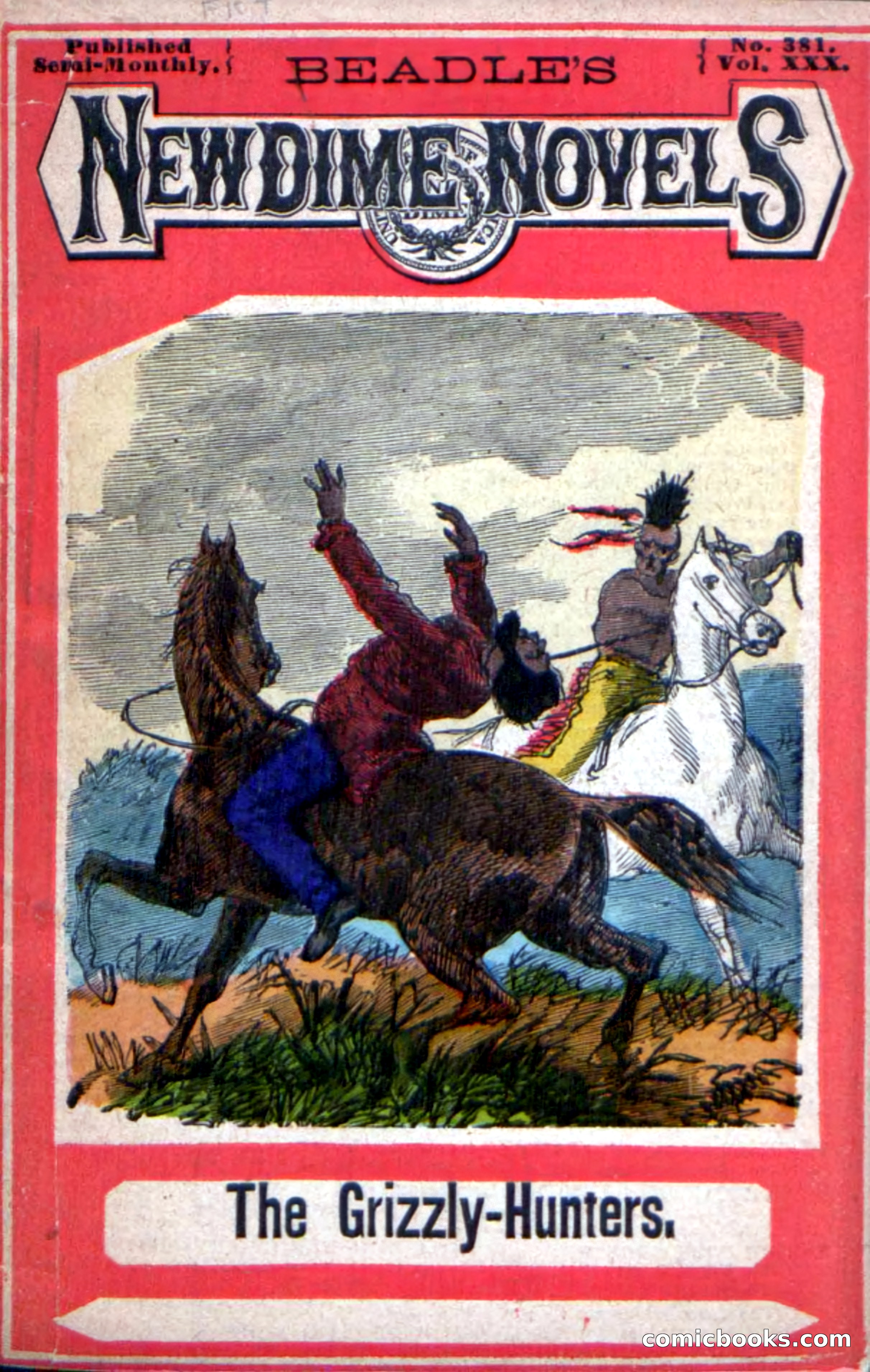 Beadle's Dime Novels: The Grizzly-Hunters — page 1 of 100