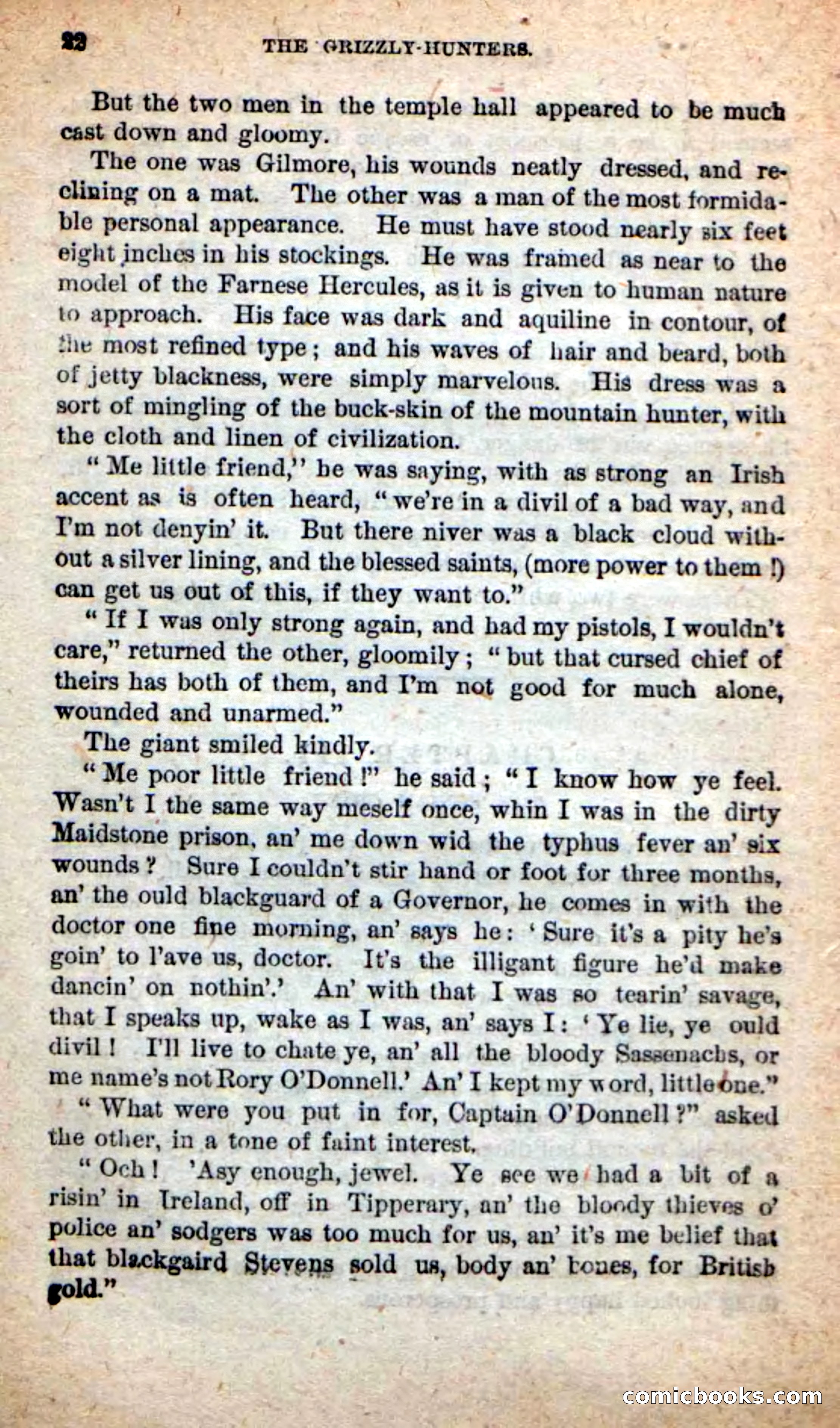 Beadle's Dime Novels: The Grizzly-Hunters — page 18 of 100