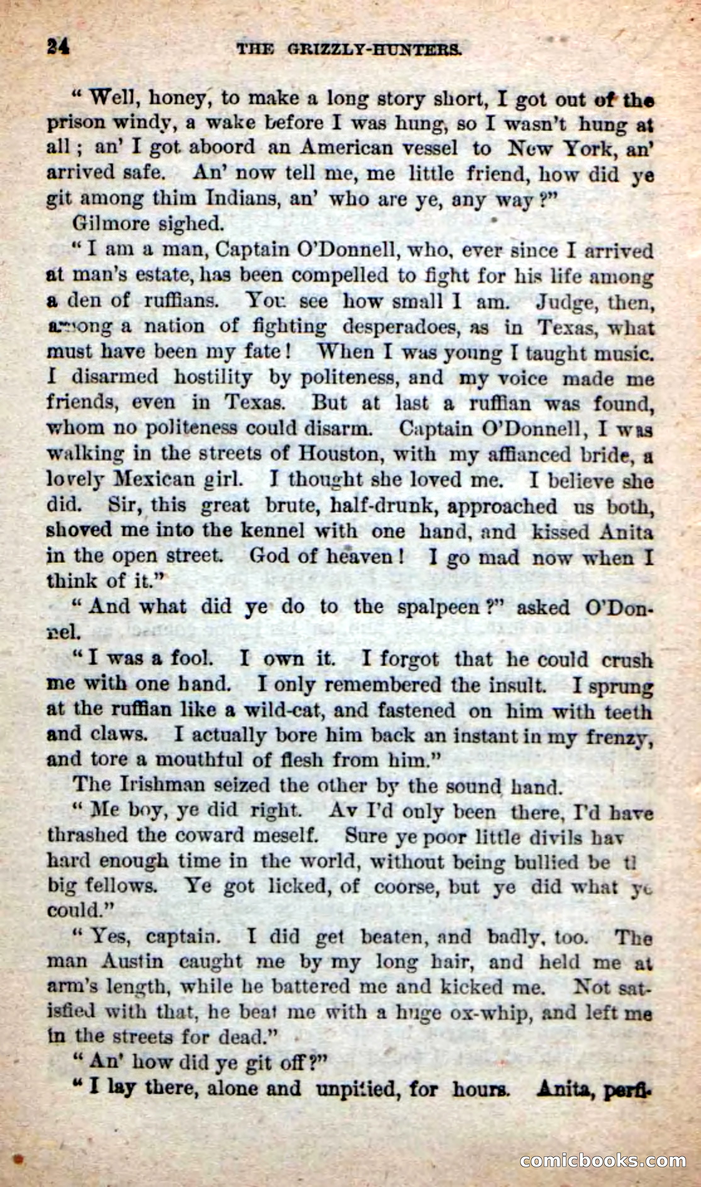 Beadle's Dime Novels: The Grizzly-Hunters — page 20 of 100