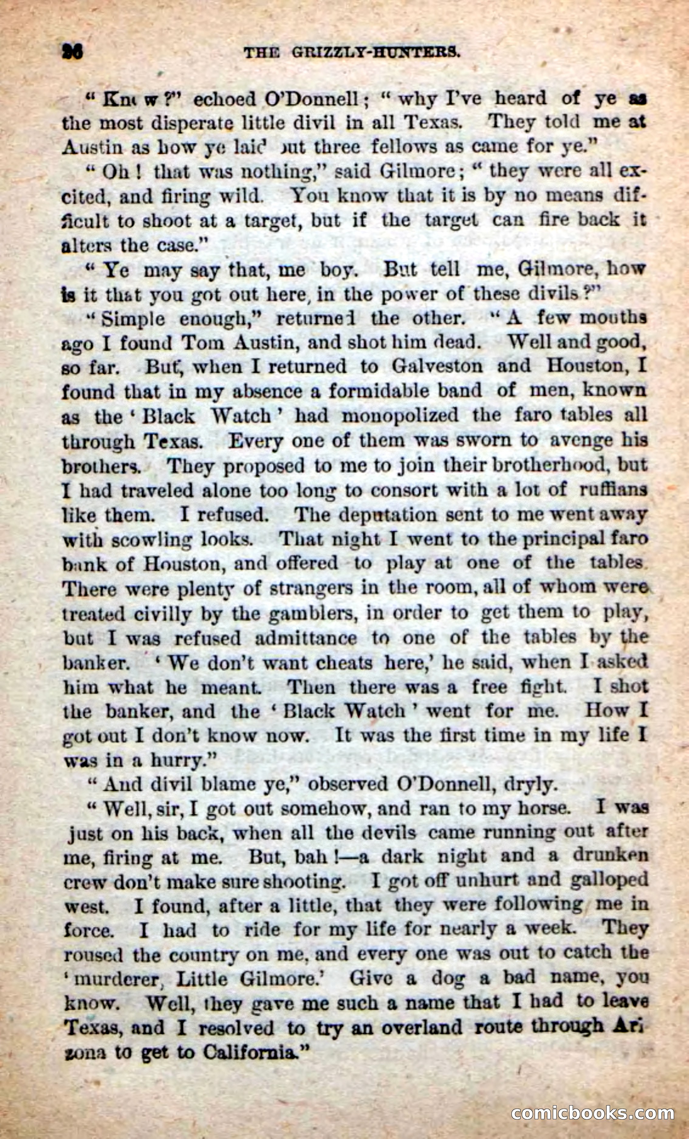 Beadle's Dime Novels: The Grizzly-Hunters — page 22 of 100