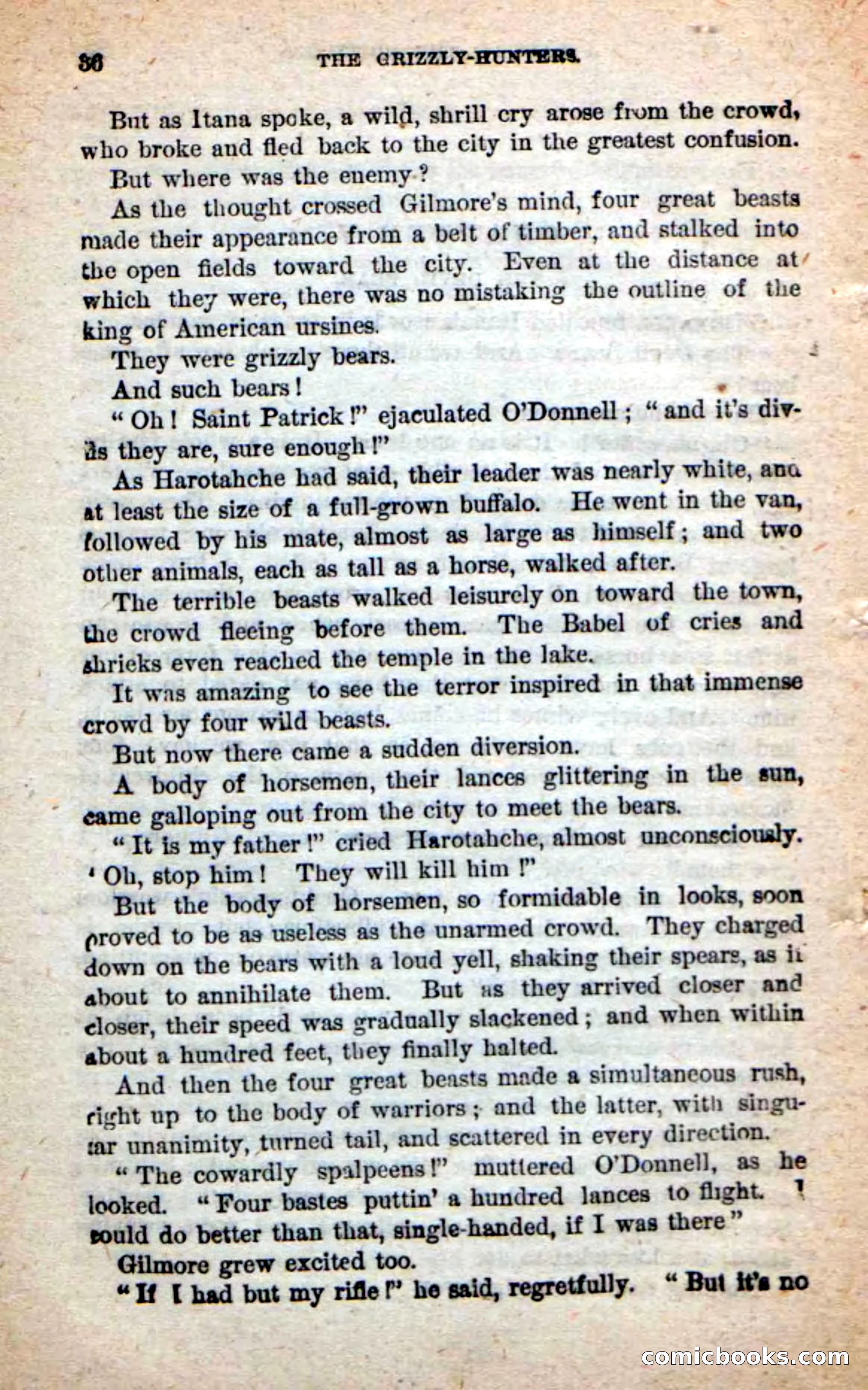 Beadle's Dime Novels: The Grizzly-Hunters — page 32 of 100