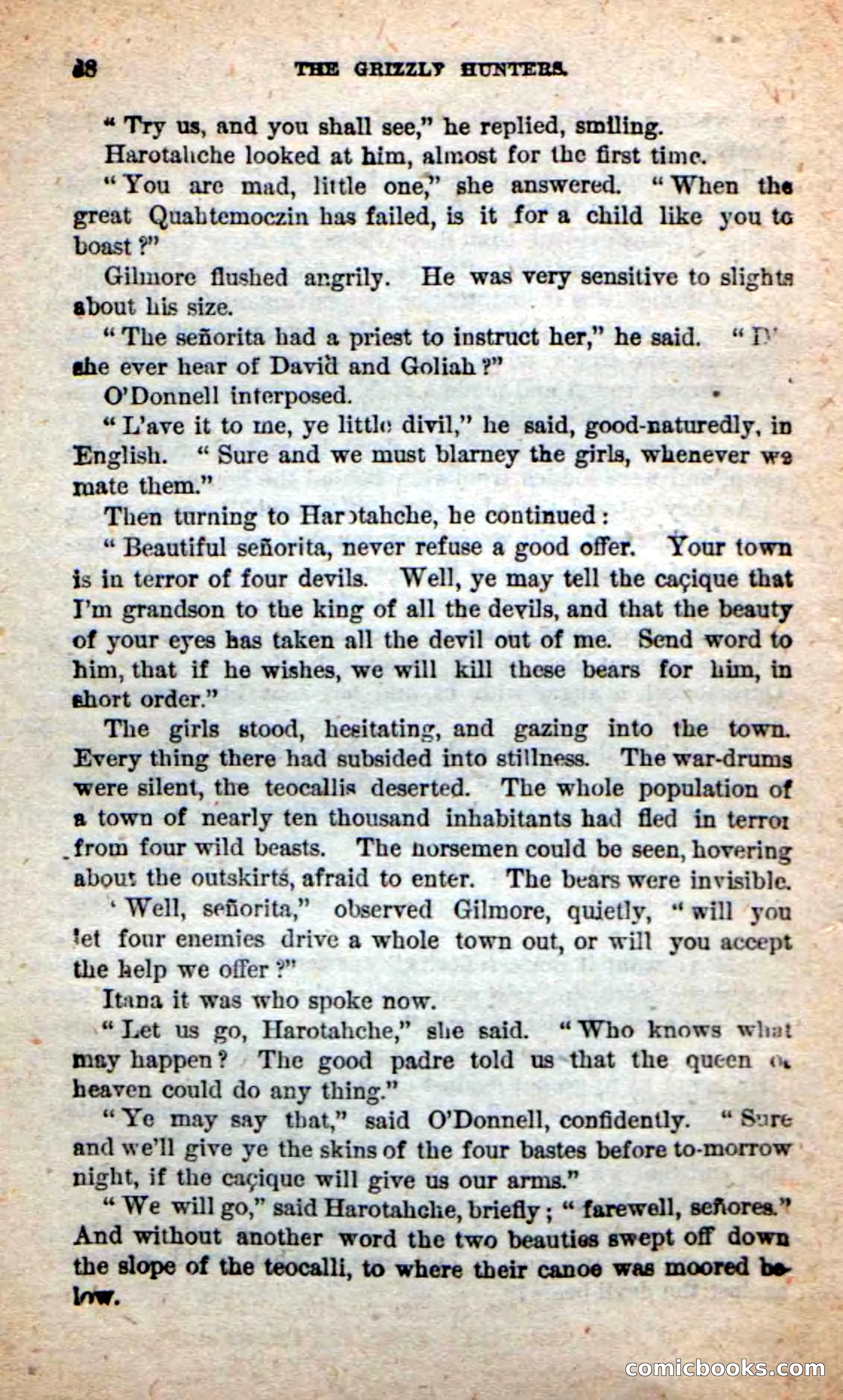 Beadle's Dime Novels: The Grizzly-Hunters — page 34 of 100