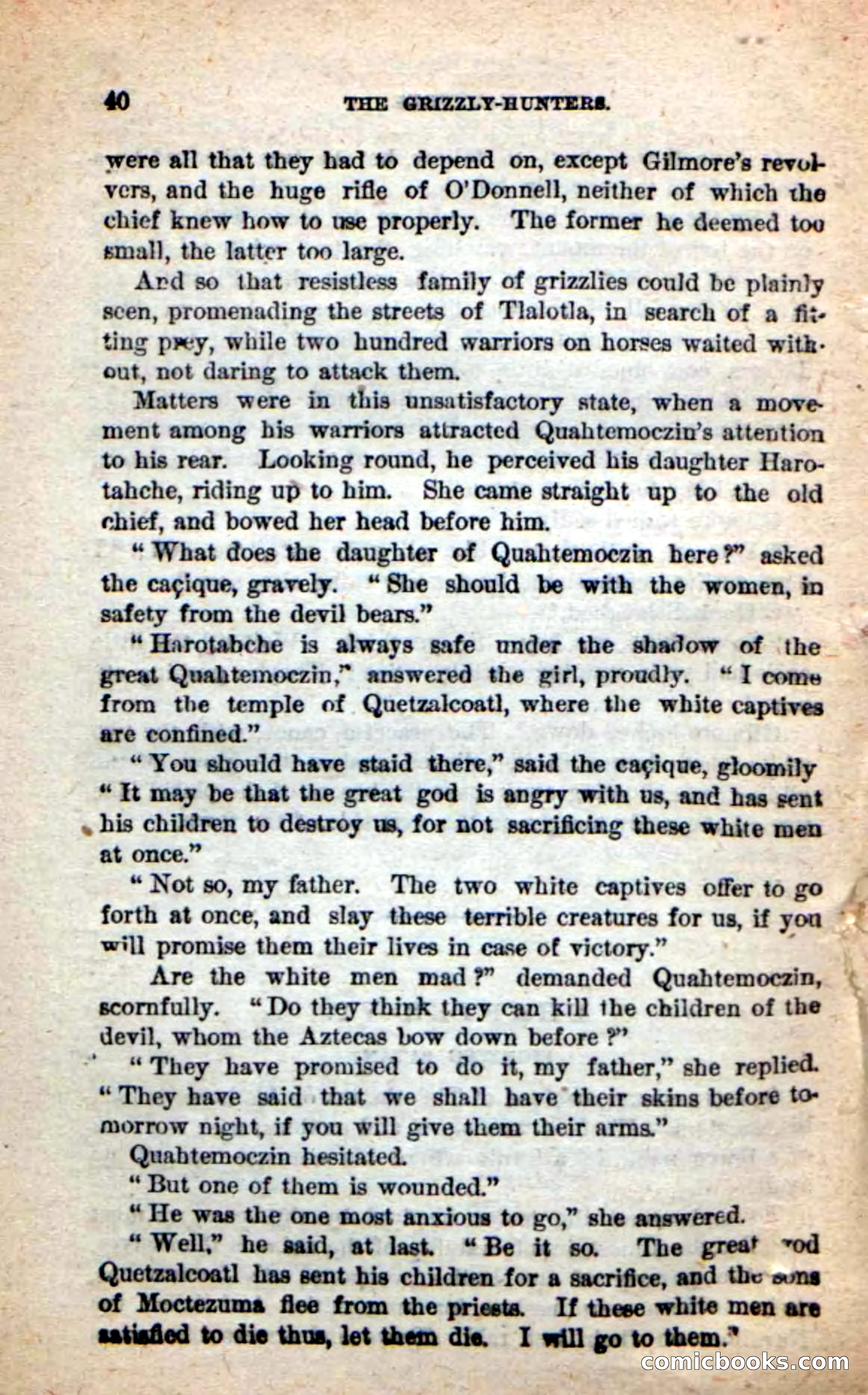 Beadle's Dime Novels: The Grizzly-Hunters — page 36 of 100