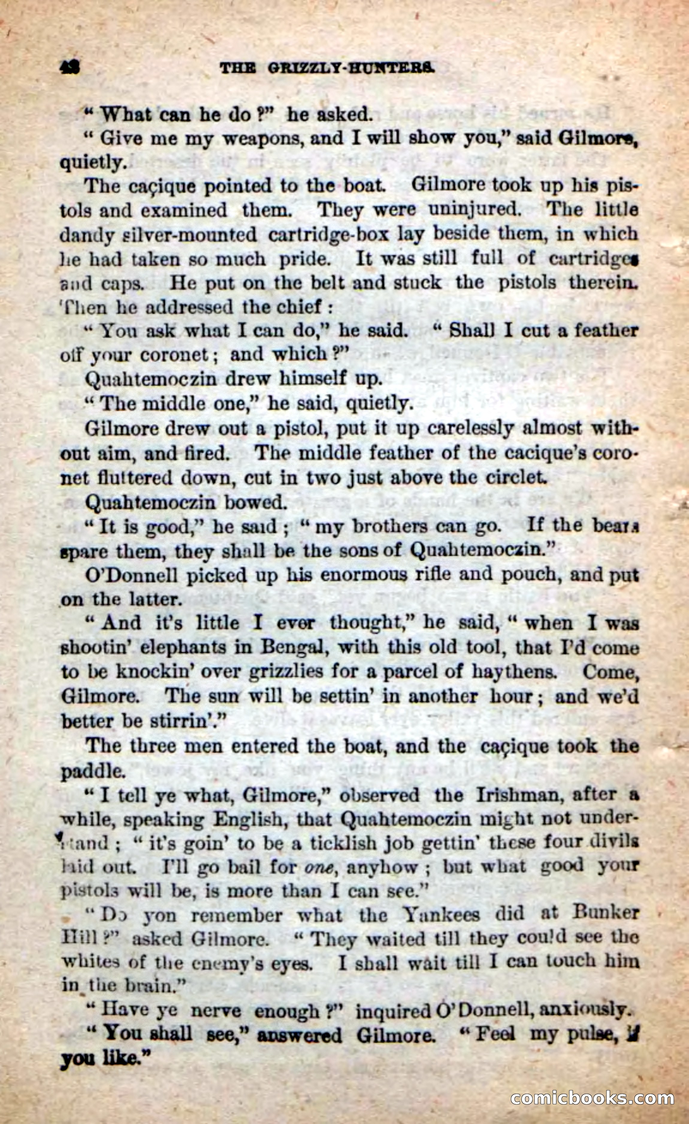 Beadle's Dime Novels: The Grizzly-Hunters — page 38 of 100