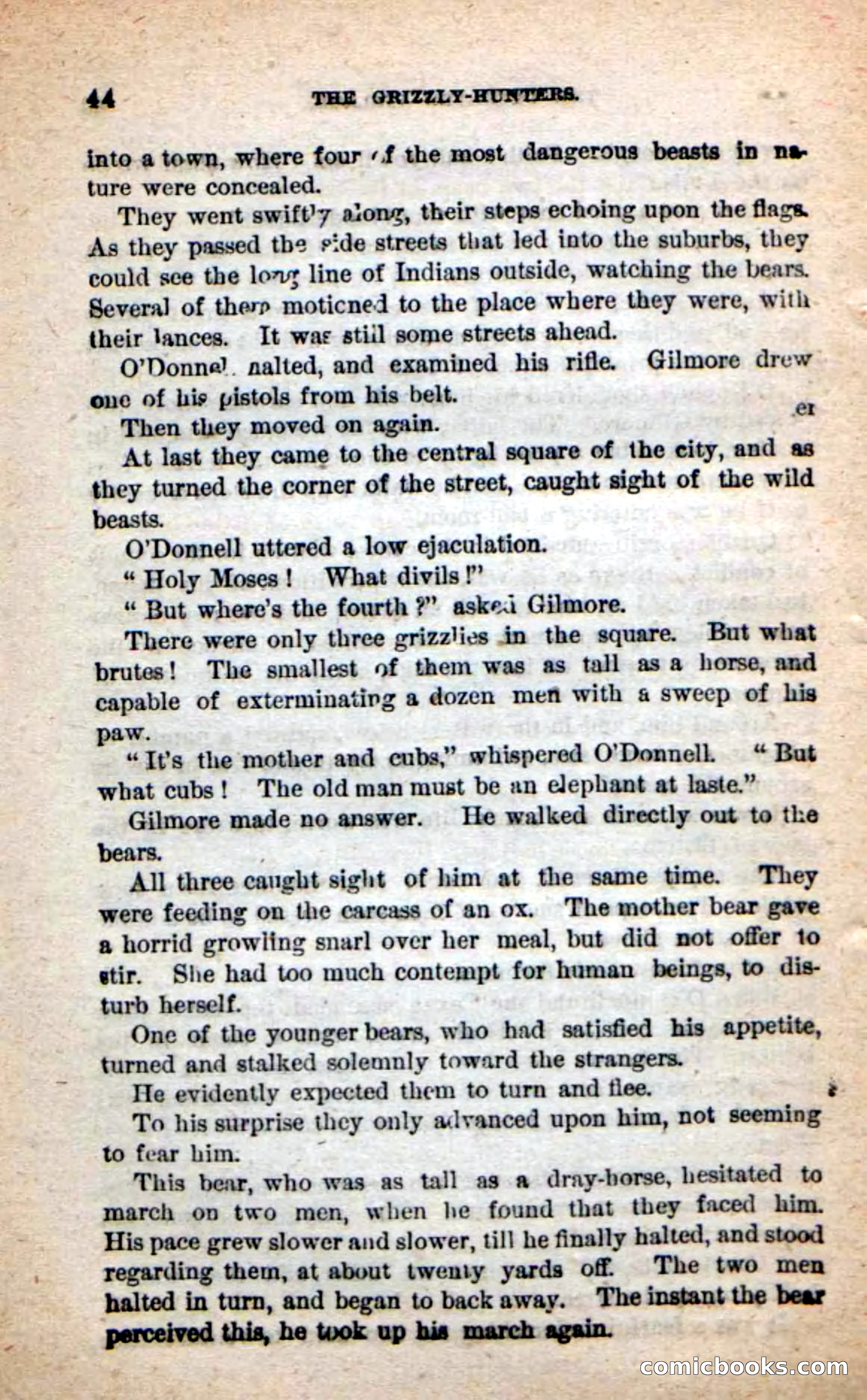 Beadle's Dime Novels: The Grizzly-Hunters — page 40 of 100