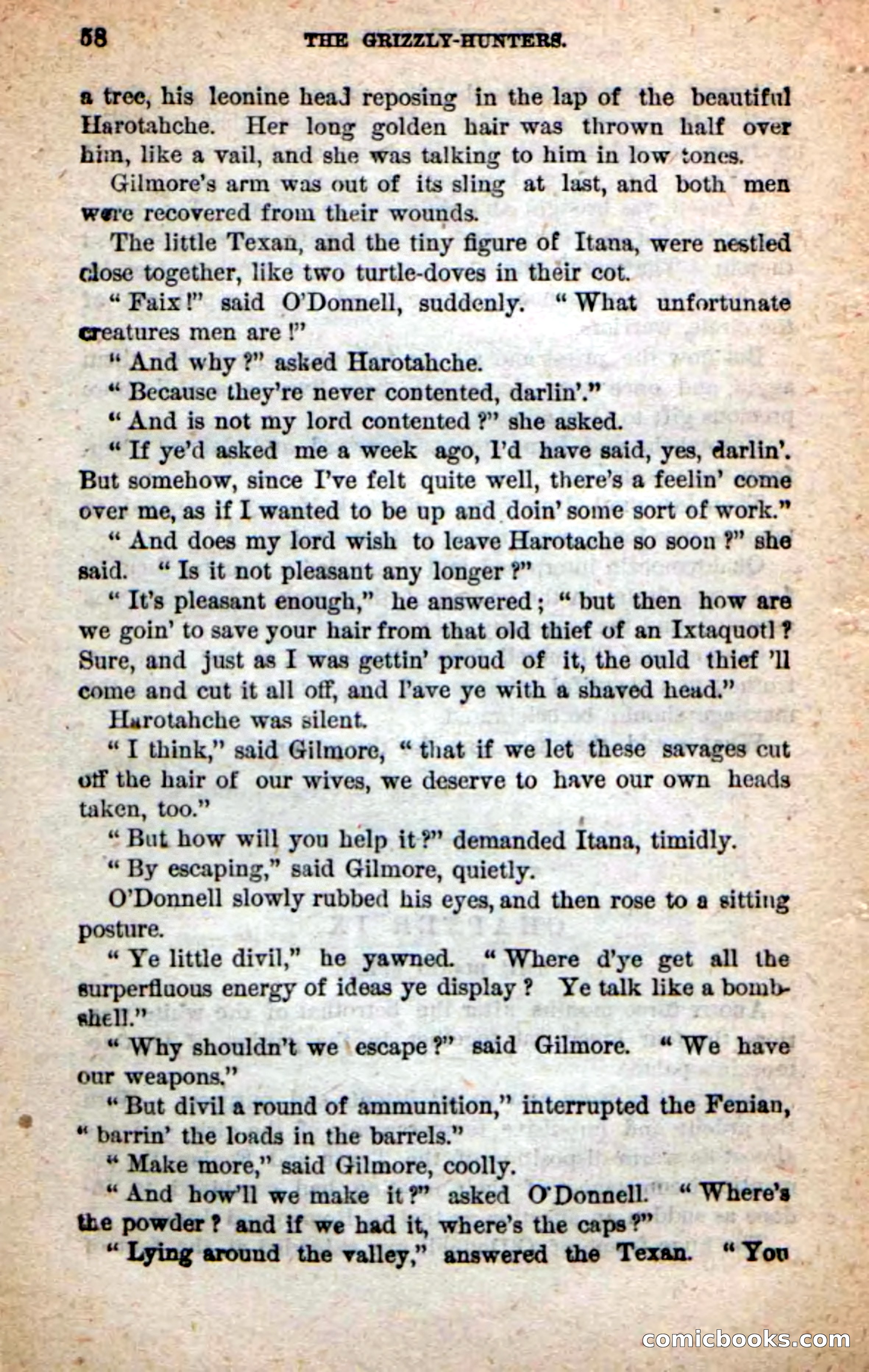 Beadle's Dime Novels: The Grizzly-Hunters — page 54 of 100