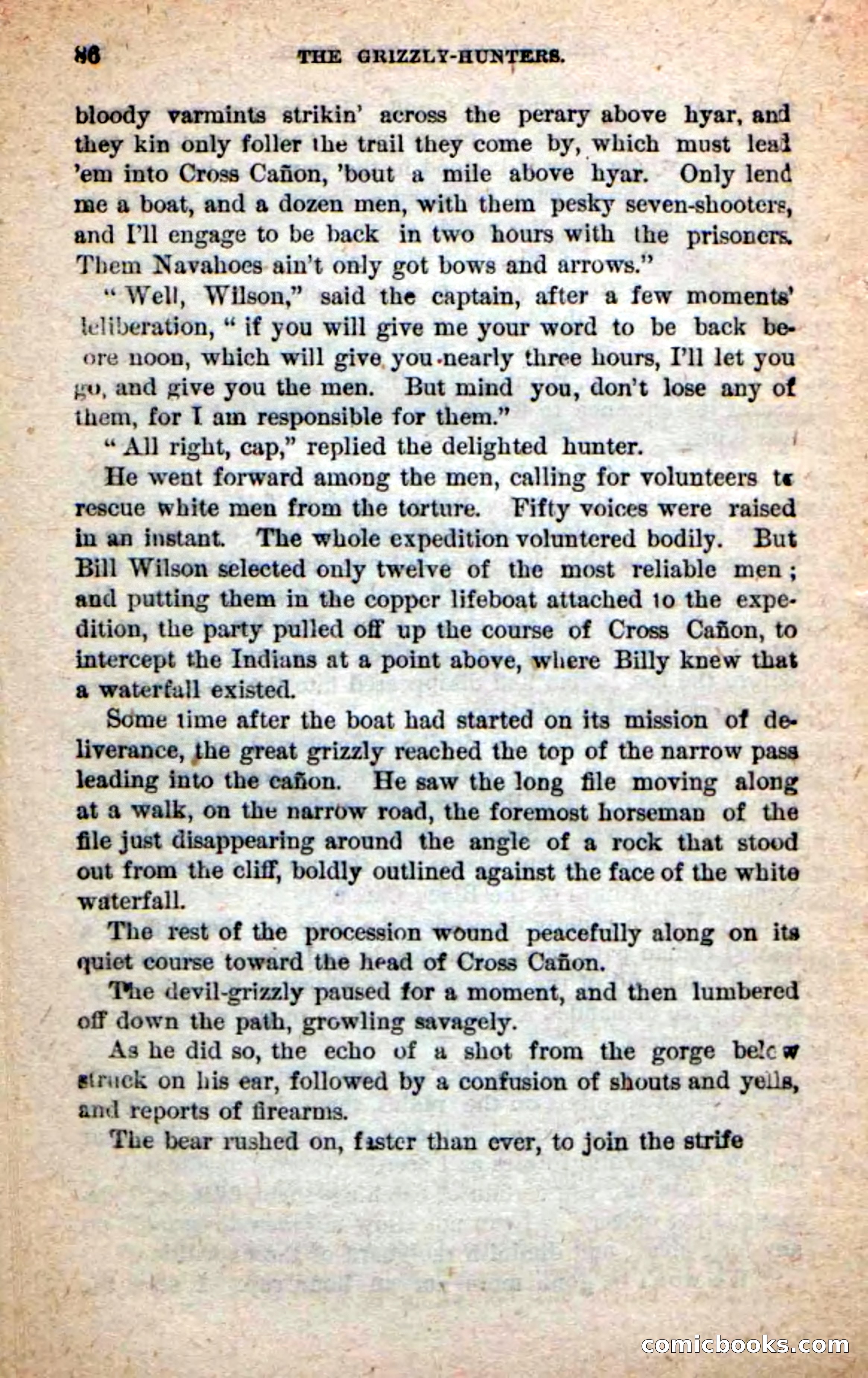 Beadle's Dime Novels: The Grizzly-Hunters — page 82 of 100