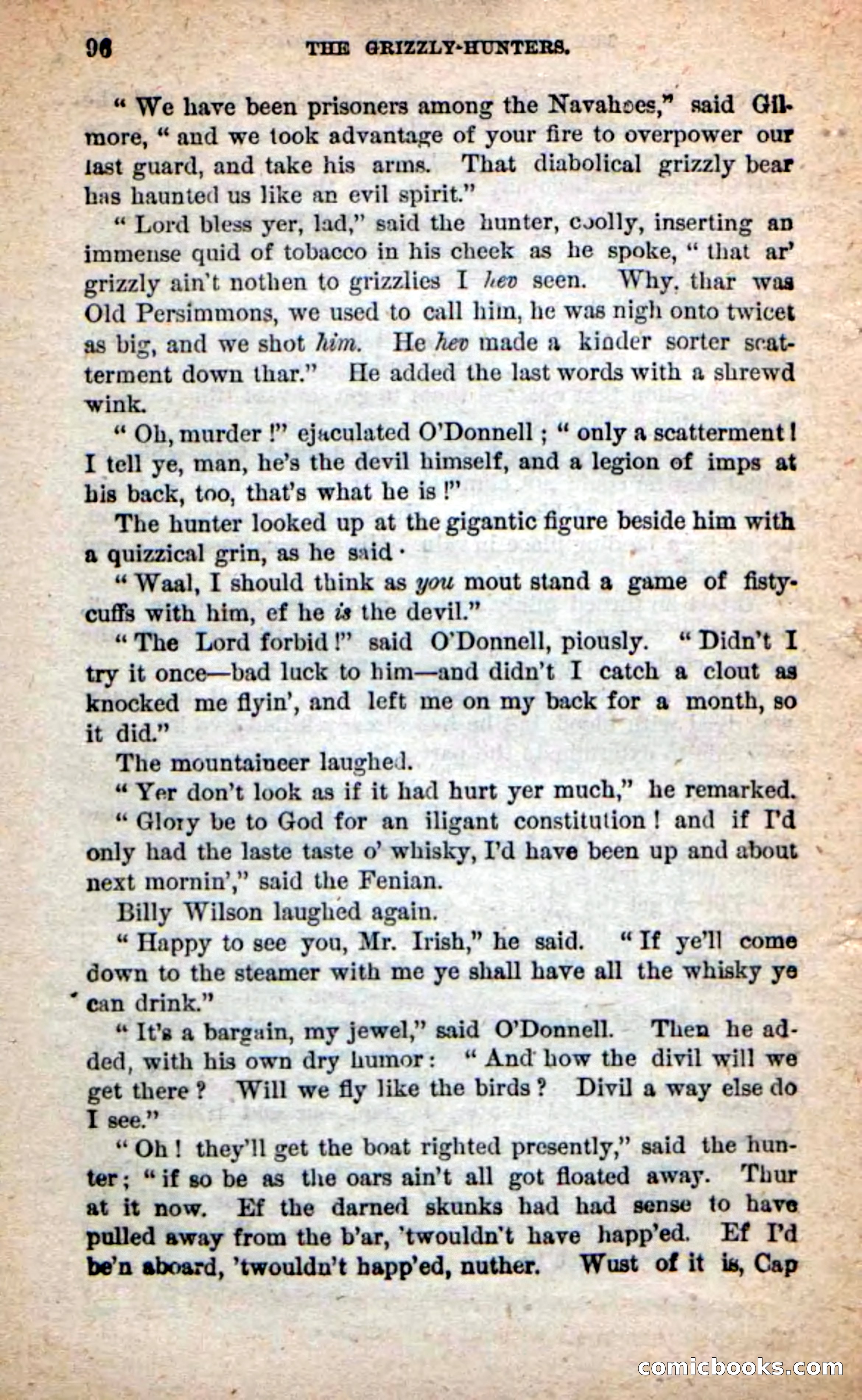 Beadle's Dime Novels: The Grizzly-Hunters — page 92 of 100